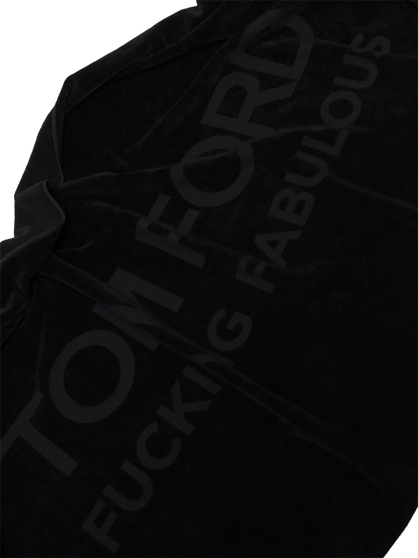 logo-print cotton towel