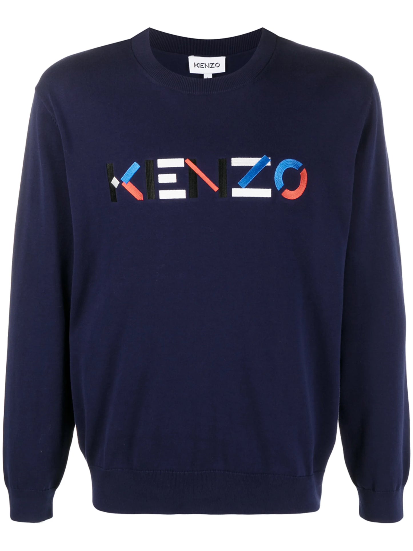 embroidered logo sweatshirt