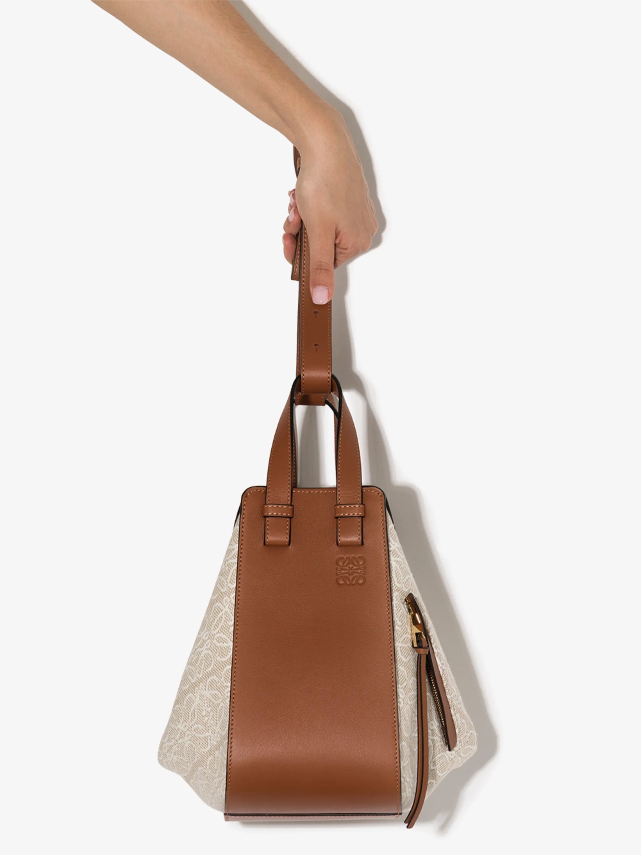 Hammock panelled tote bag