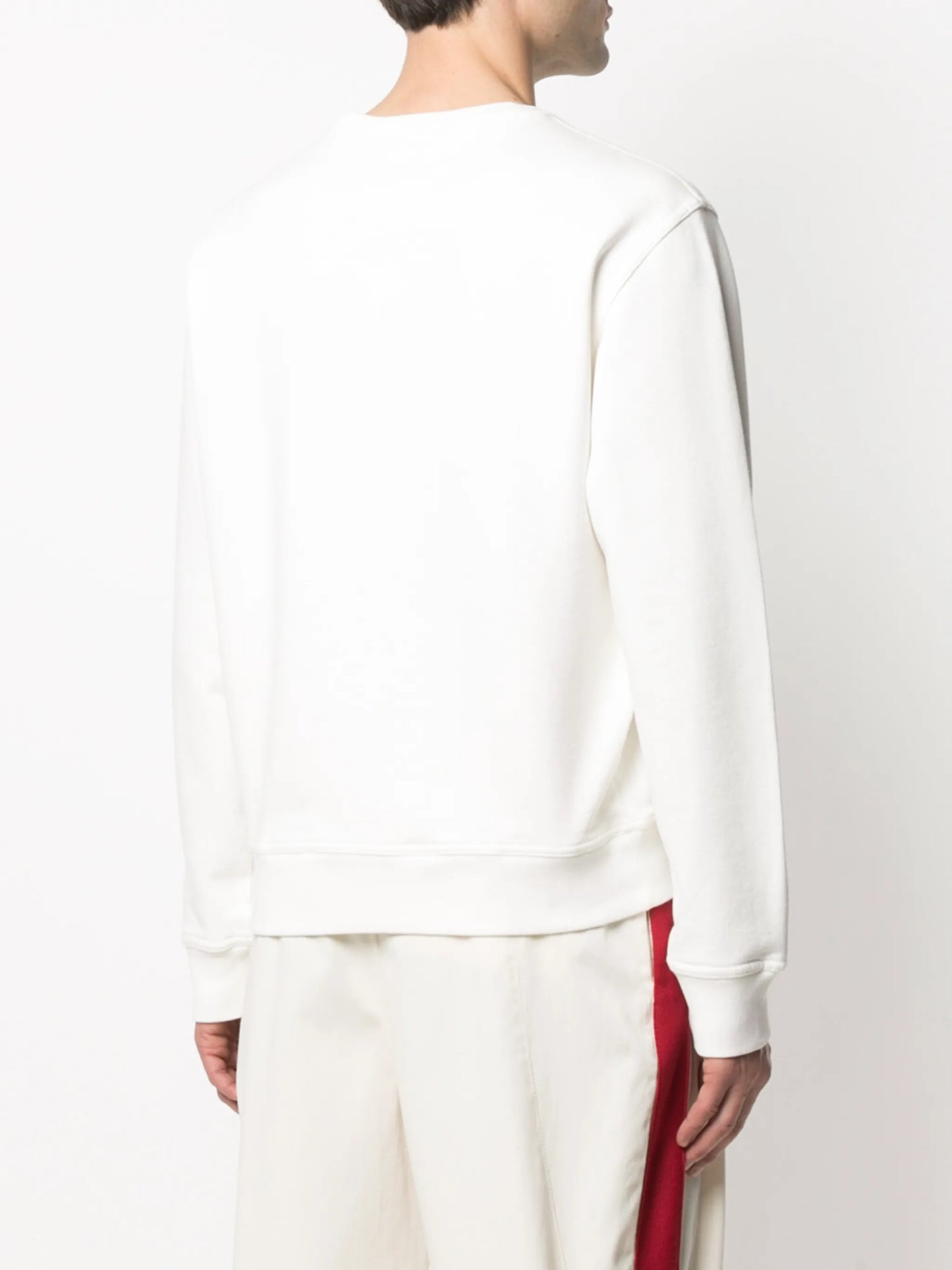 embroidered inverted logo sweatshirt