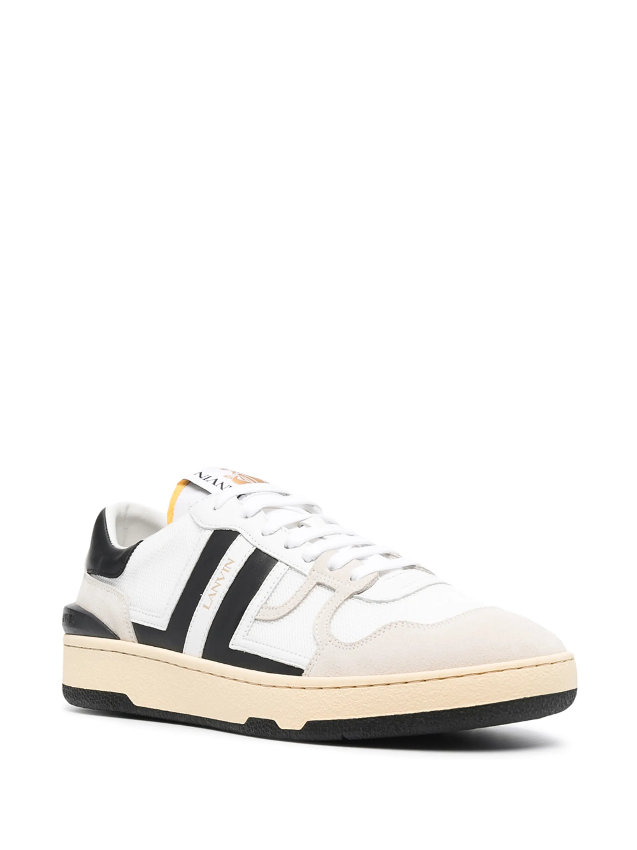 panelled low-top sneakers