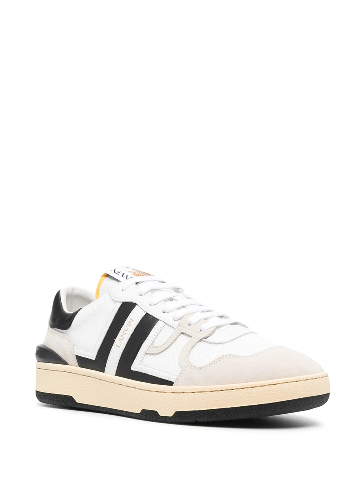 panelled low-top sneakers