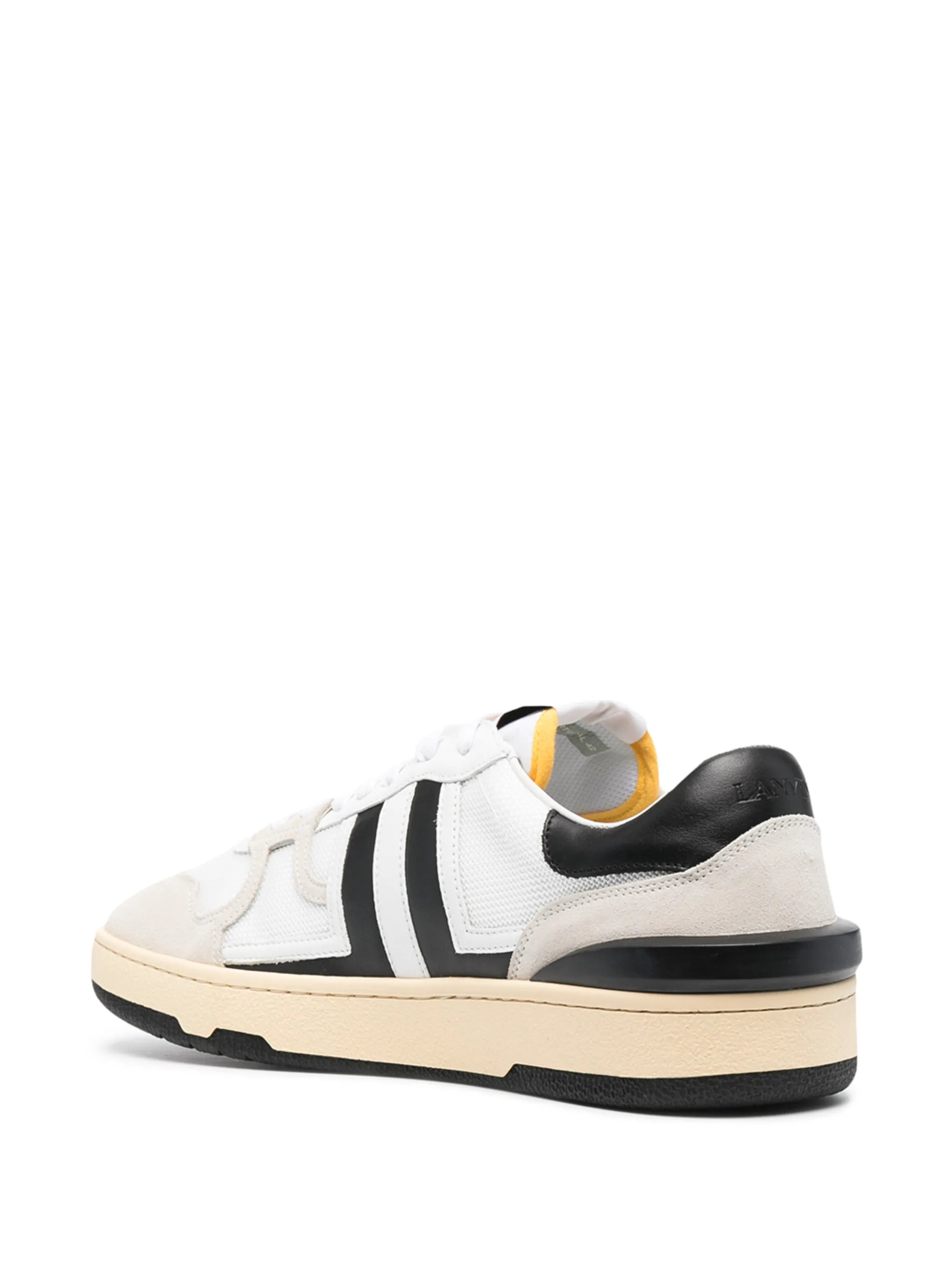 panelled low-top sneakers