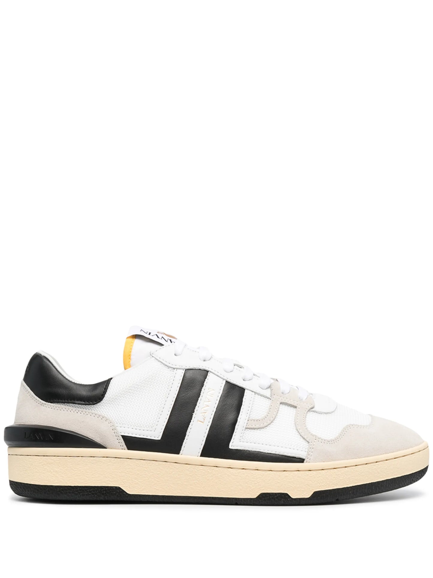 panelled low-top sneakers