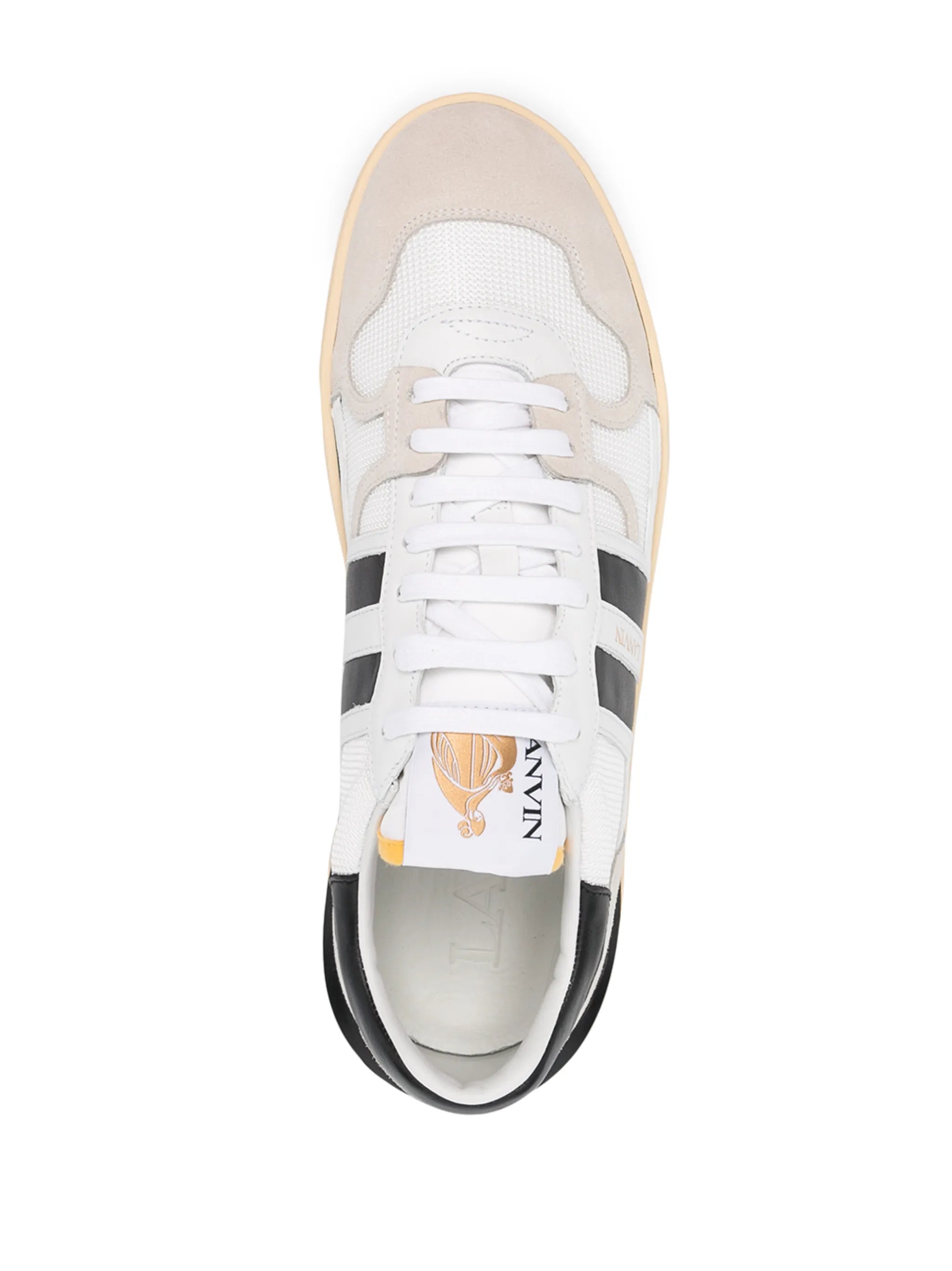 panelled low-top sneakers