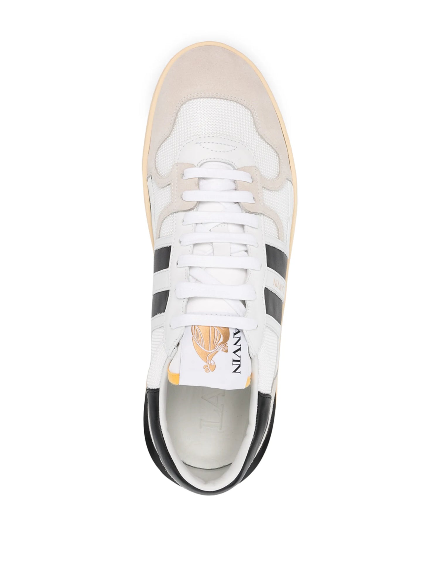 panelled low-top sneakers