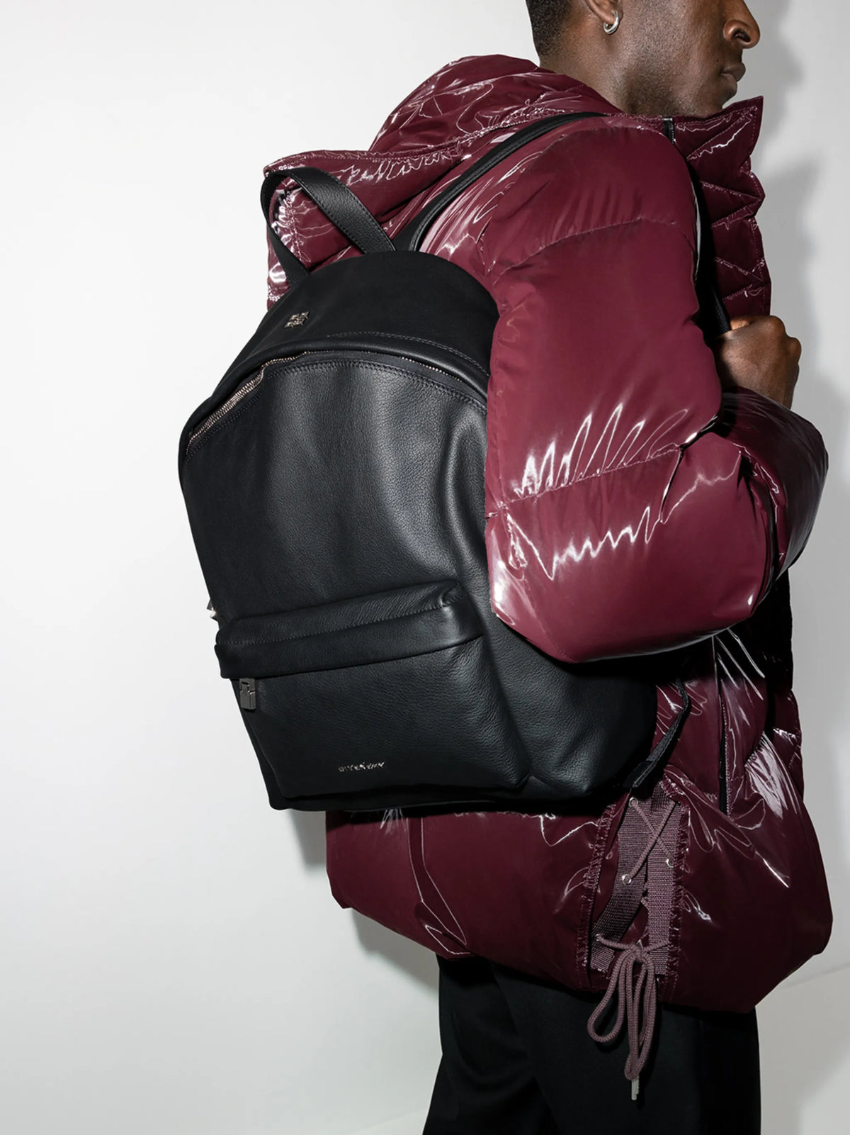 Double U zipped backpack