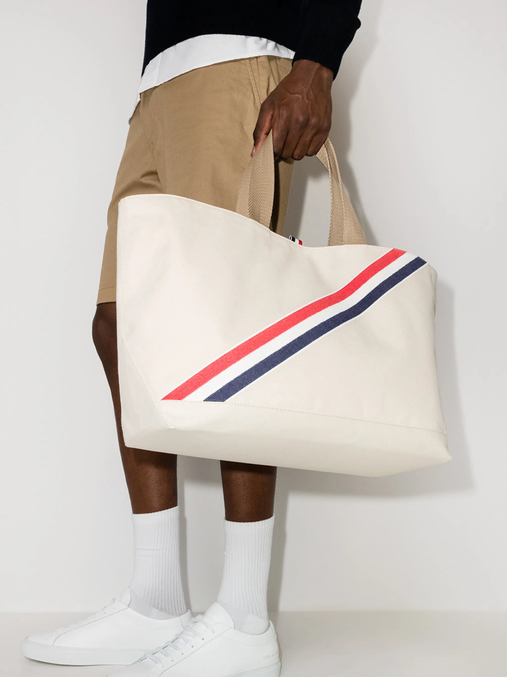 RWB stripe tote bag