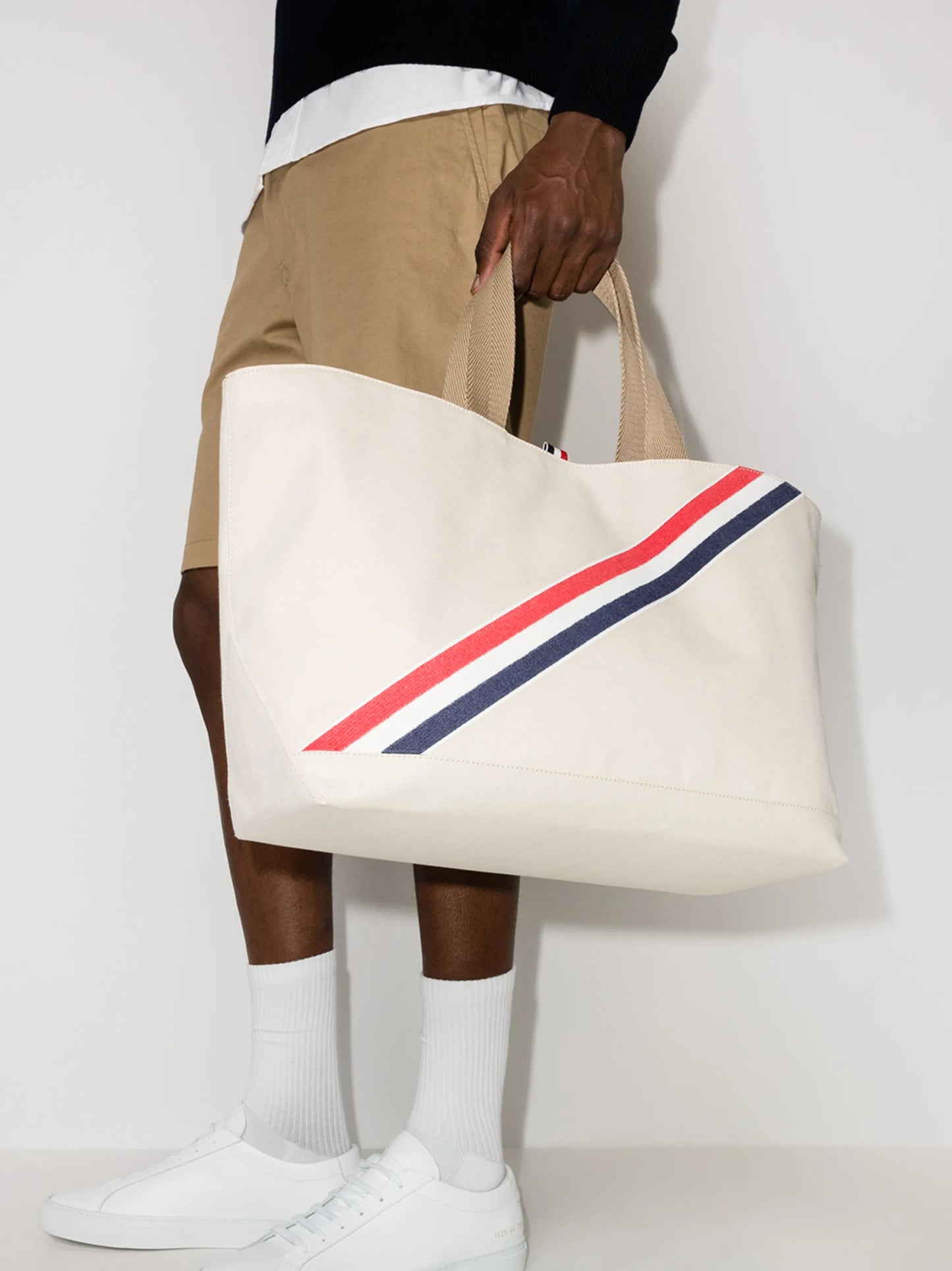 RWB stripe tote bag