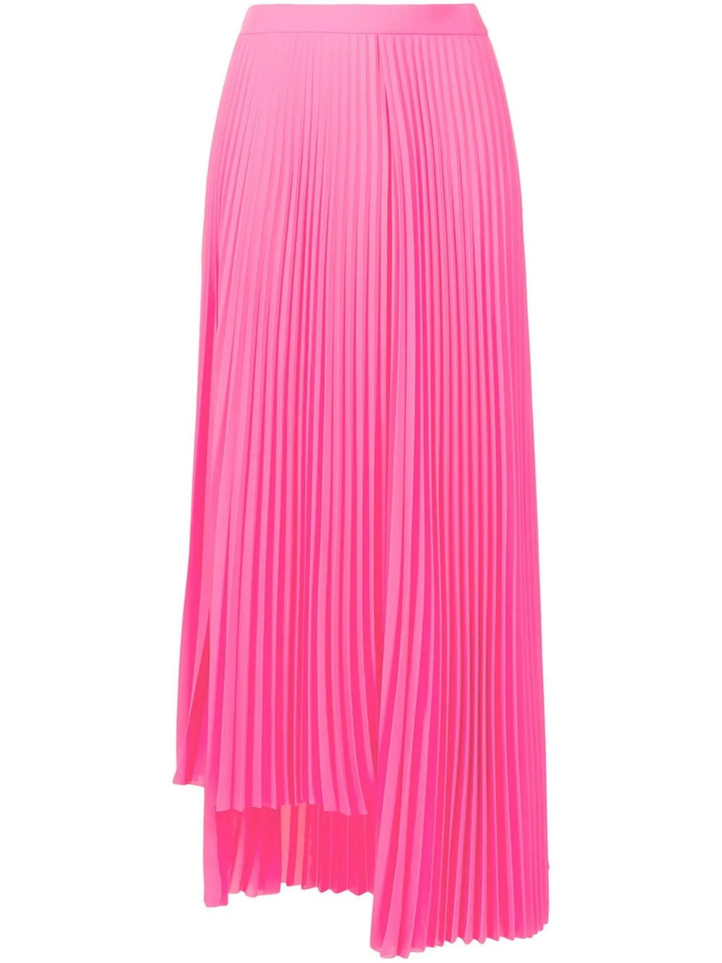 asymmetric pleated skirt