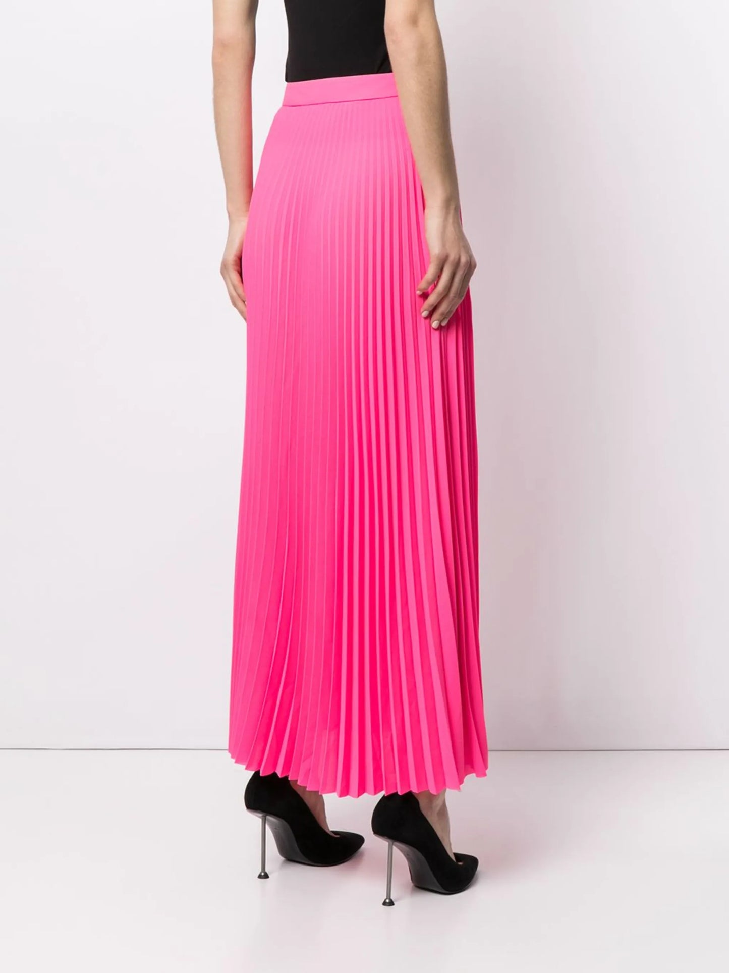 asymmetric pleated skirt