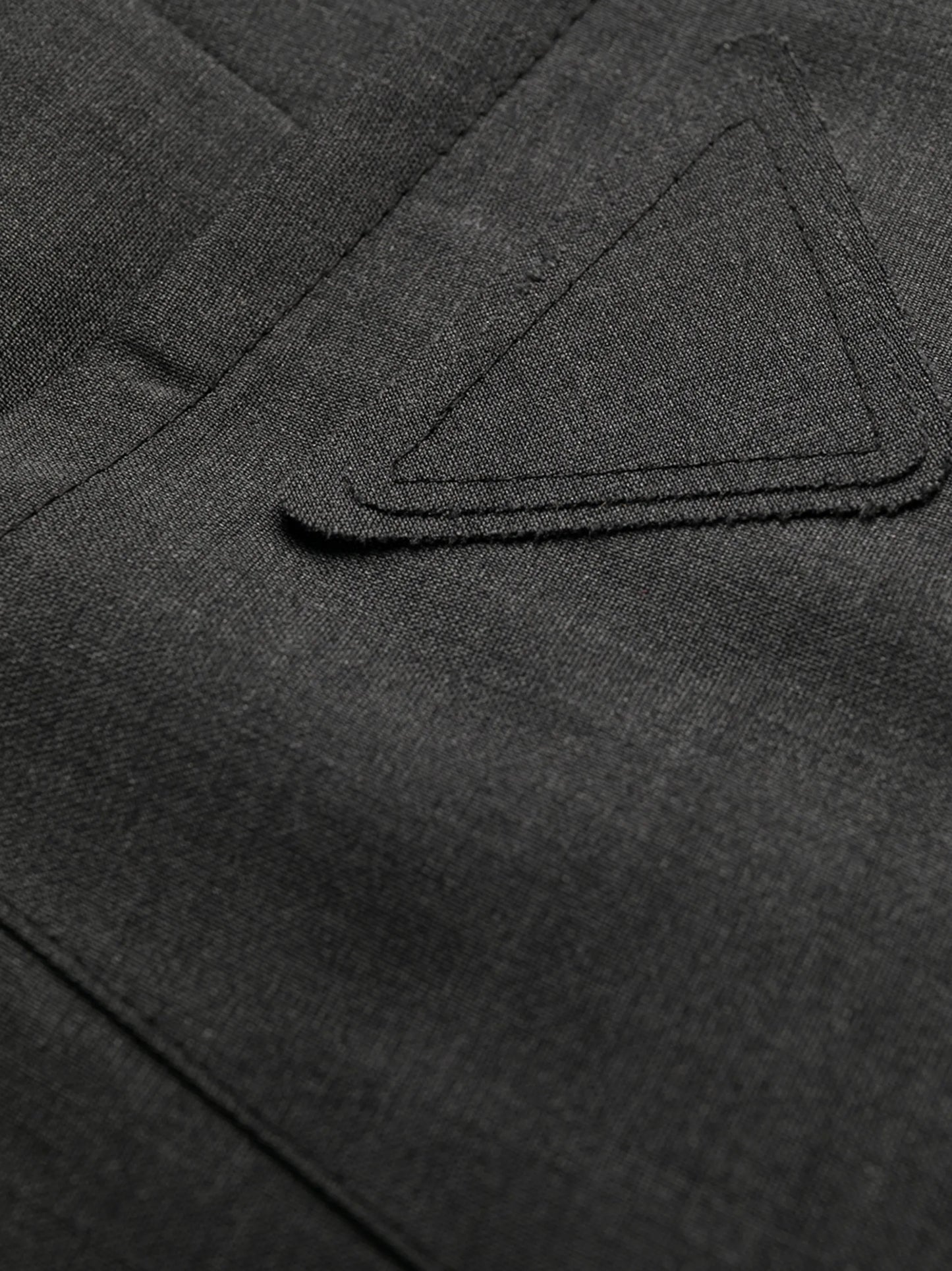 straight-leg wool trousers