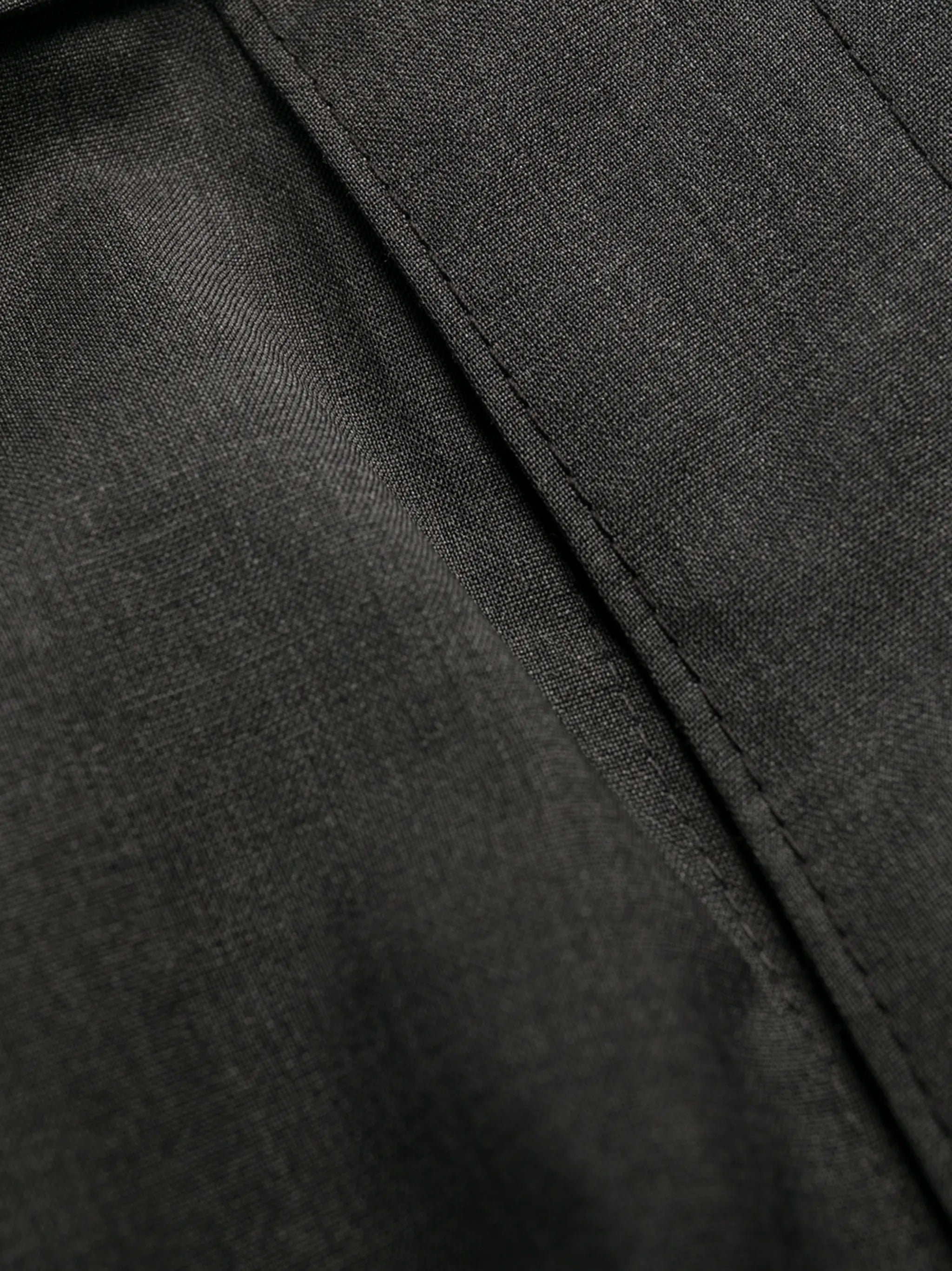 straight-leg wool trousers