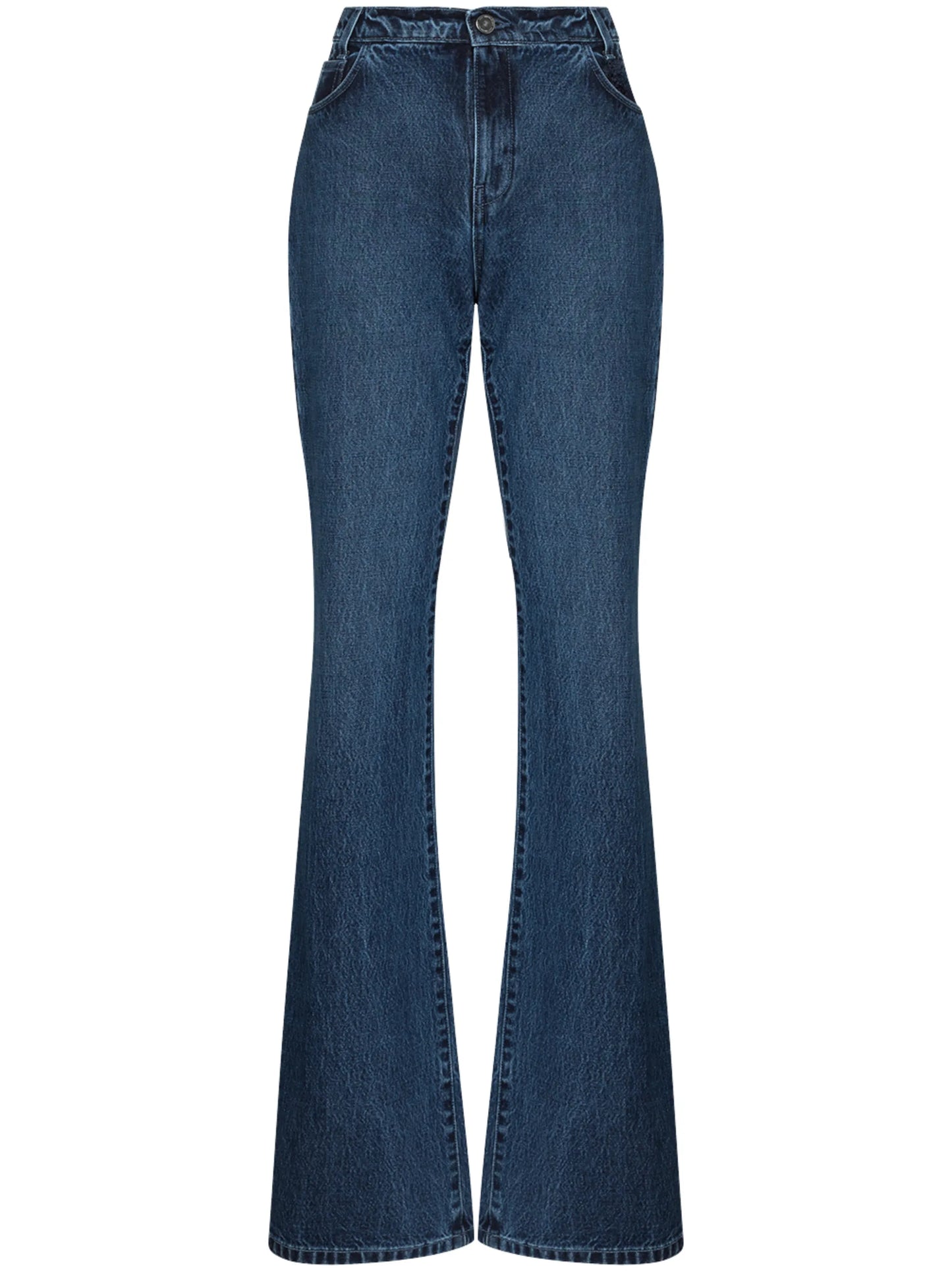 high-rise flared jeans