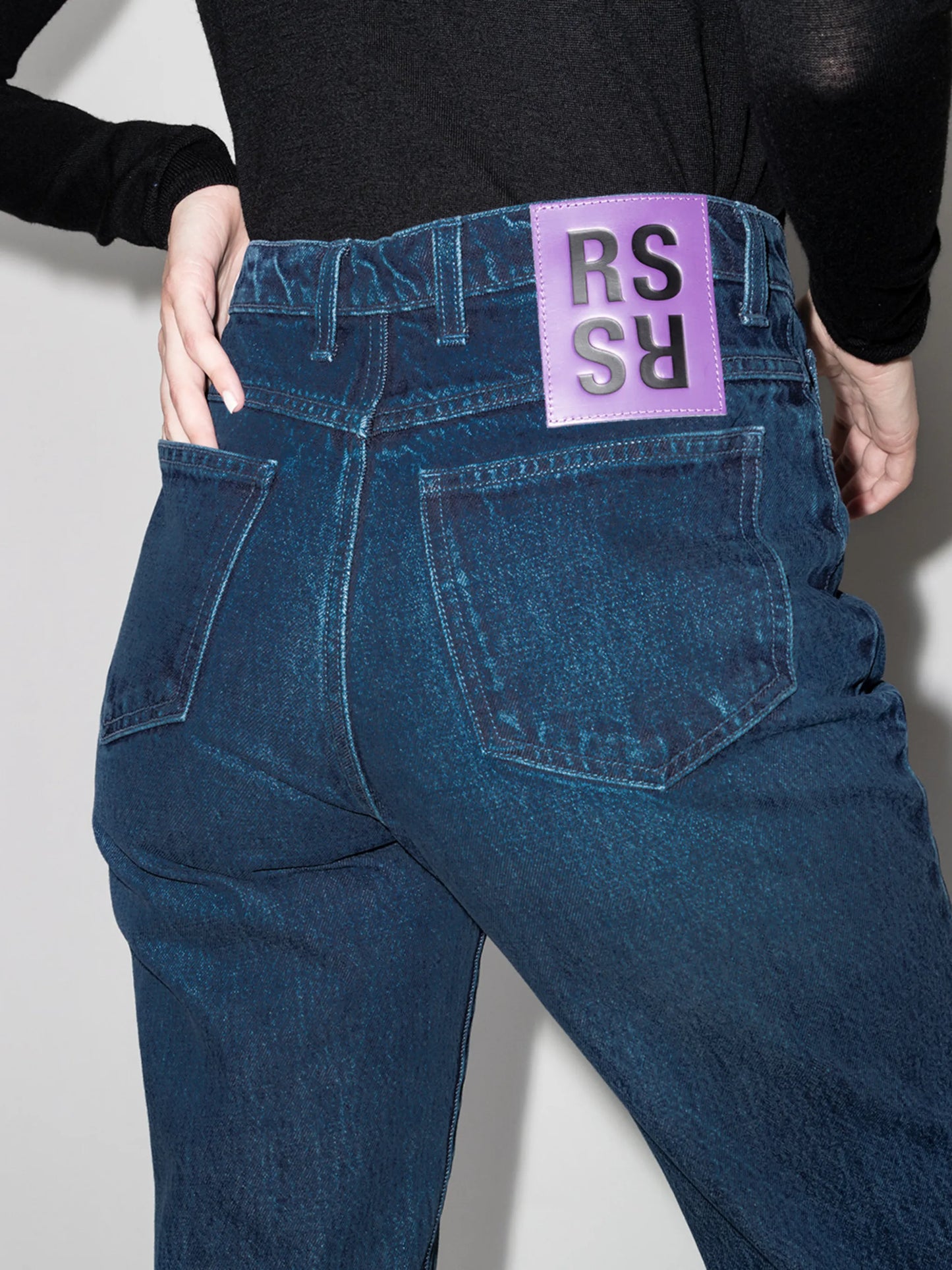 high-rise flared jeans