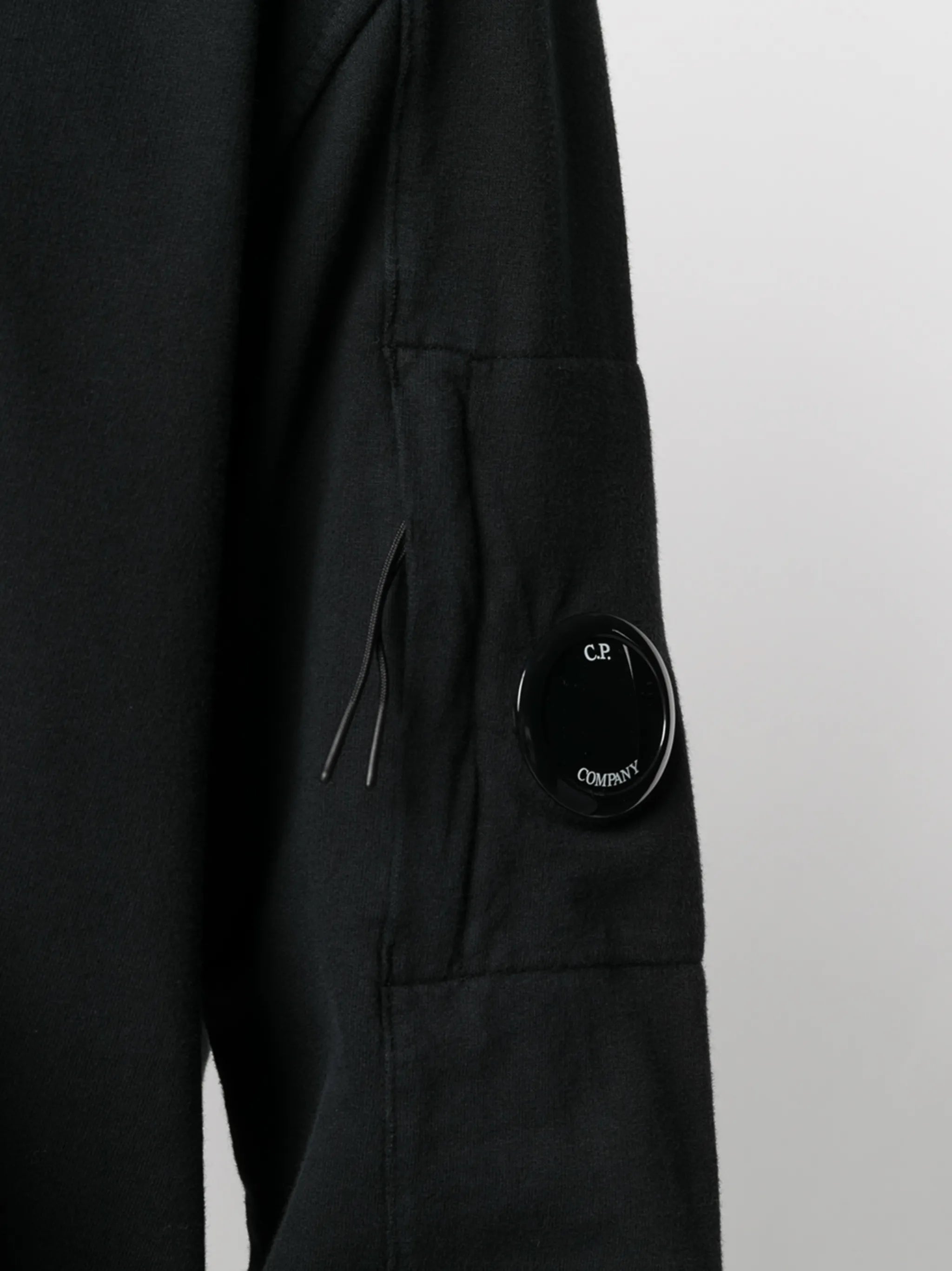 round neck sleeve logo sweatshirt