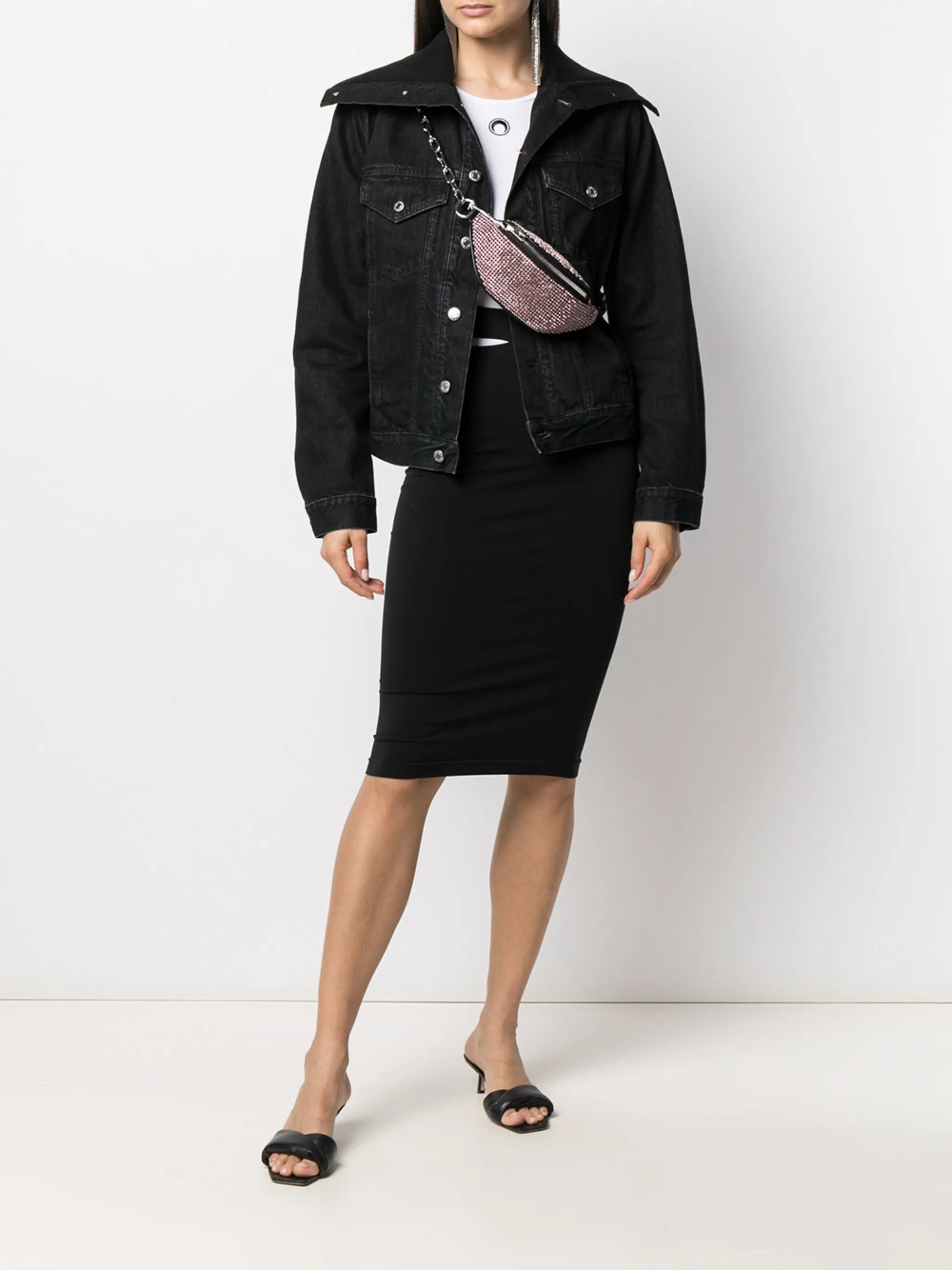 Attica crystal-embellished belt bag