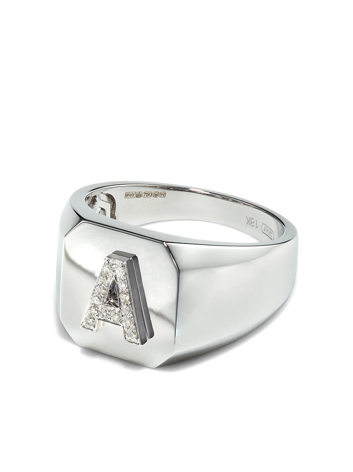 diamond Pave Initial ring