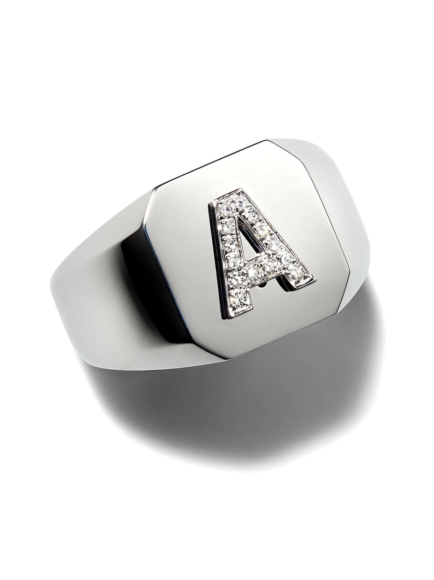 diamond Pave Initial ring