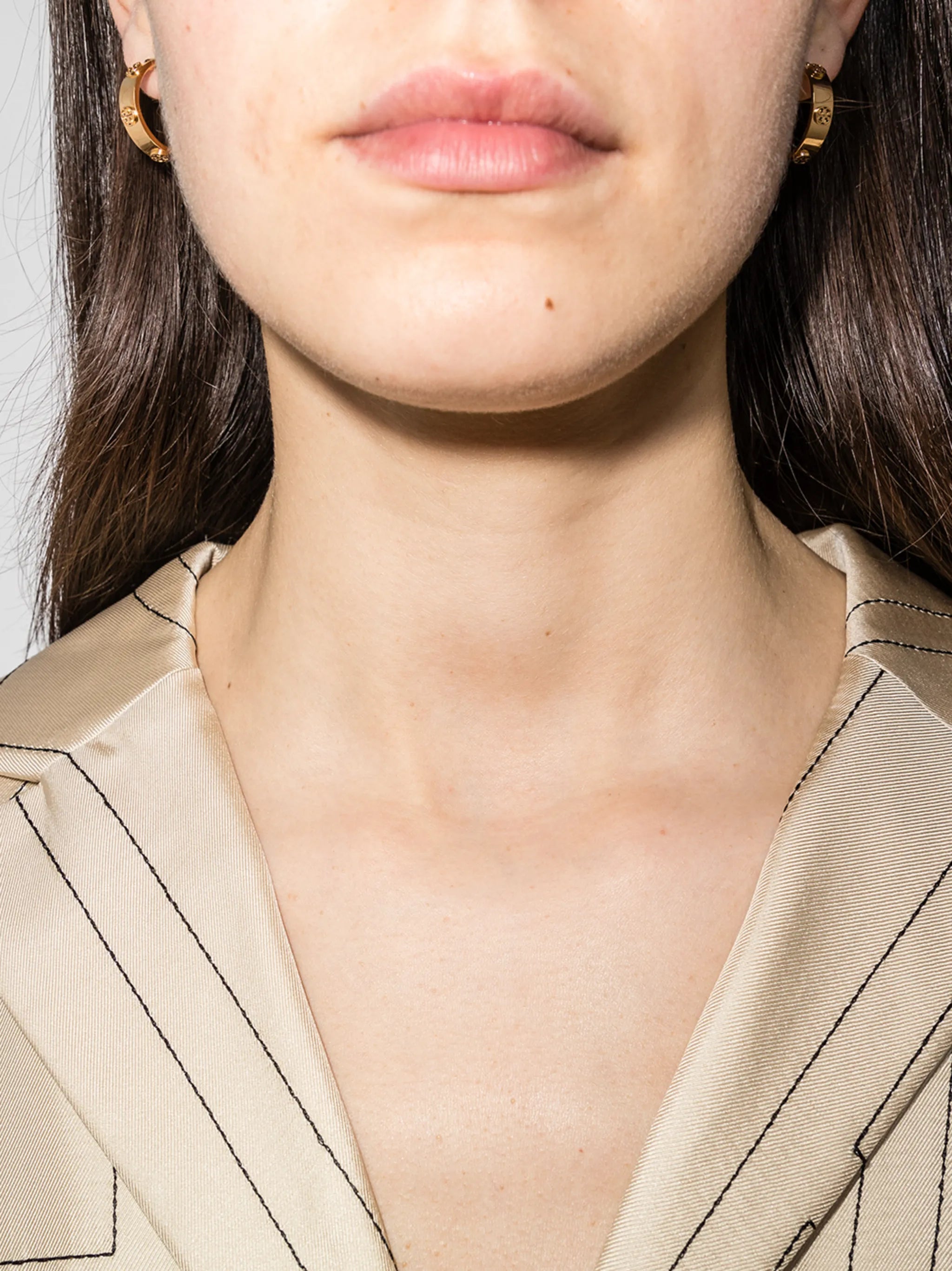 Miller stud hoop earrings