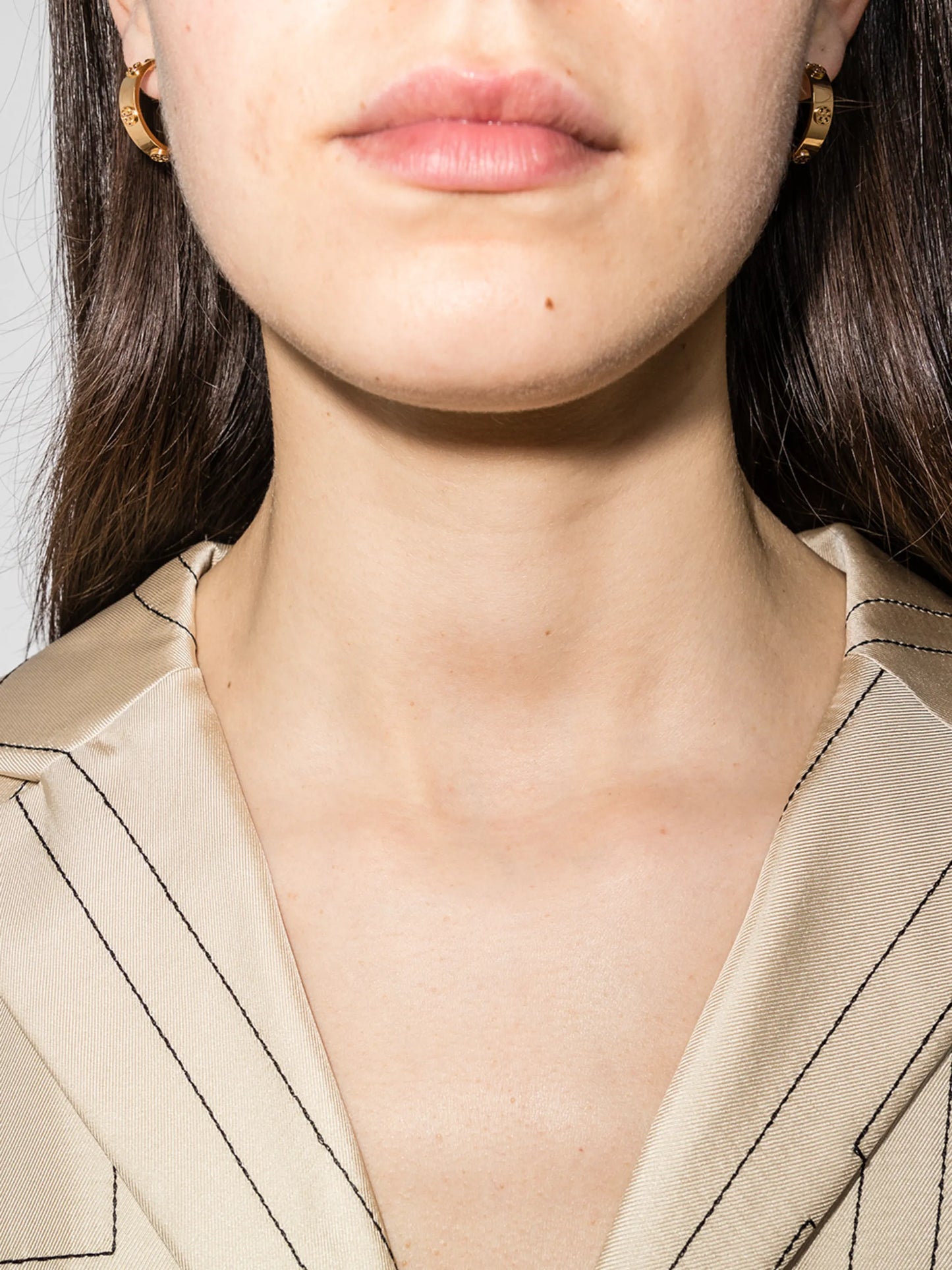 Miller stud hoop earrings