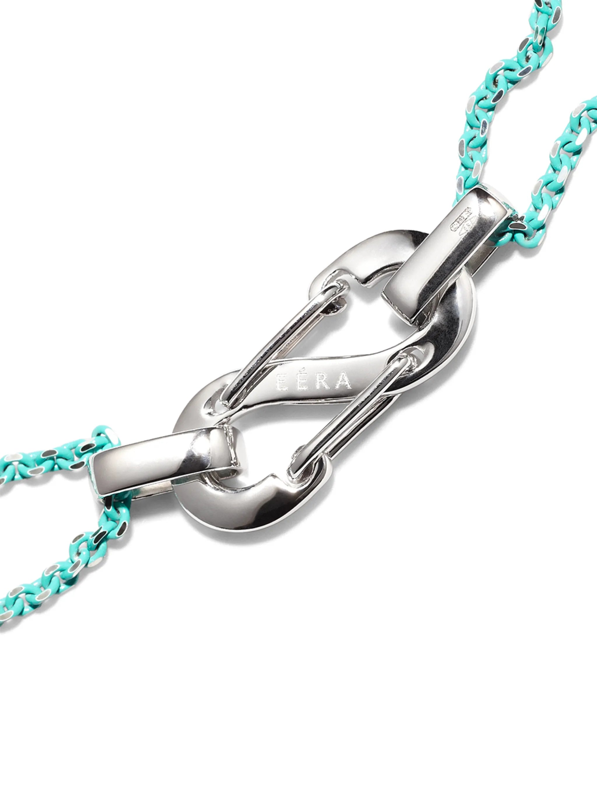 18kt white gold and enamel Romy bracelet