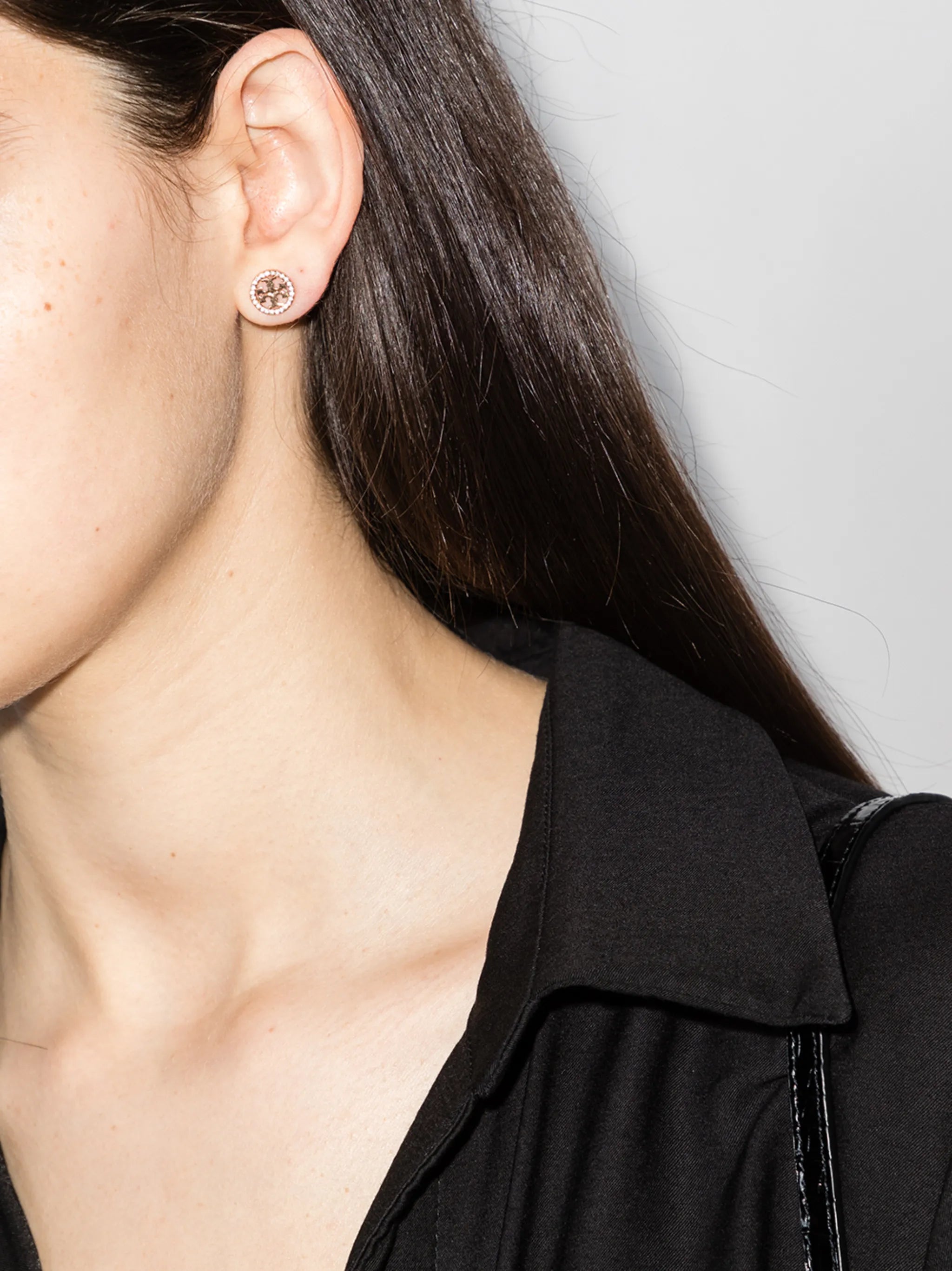 Icon pavé stud earrings
