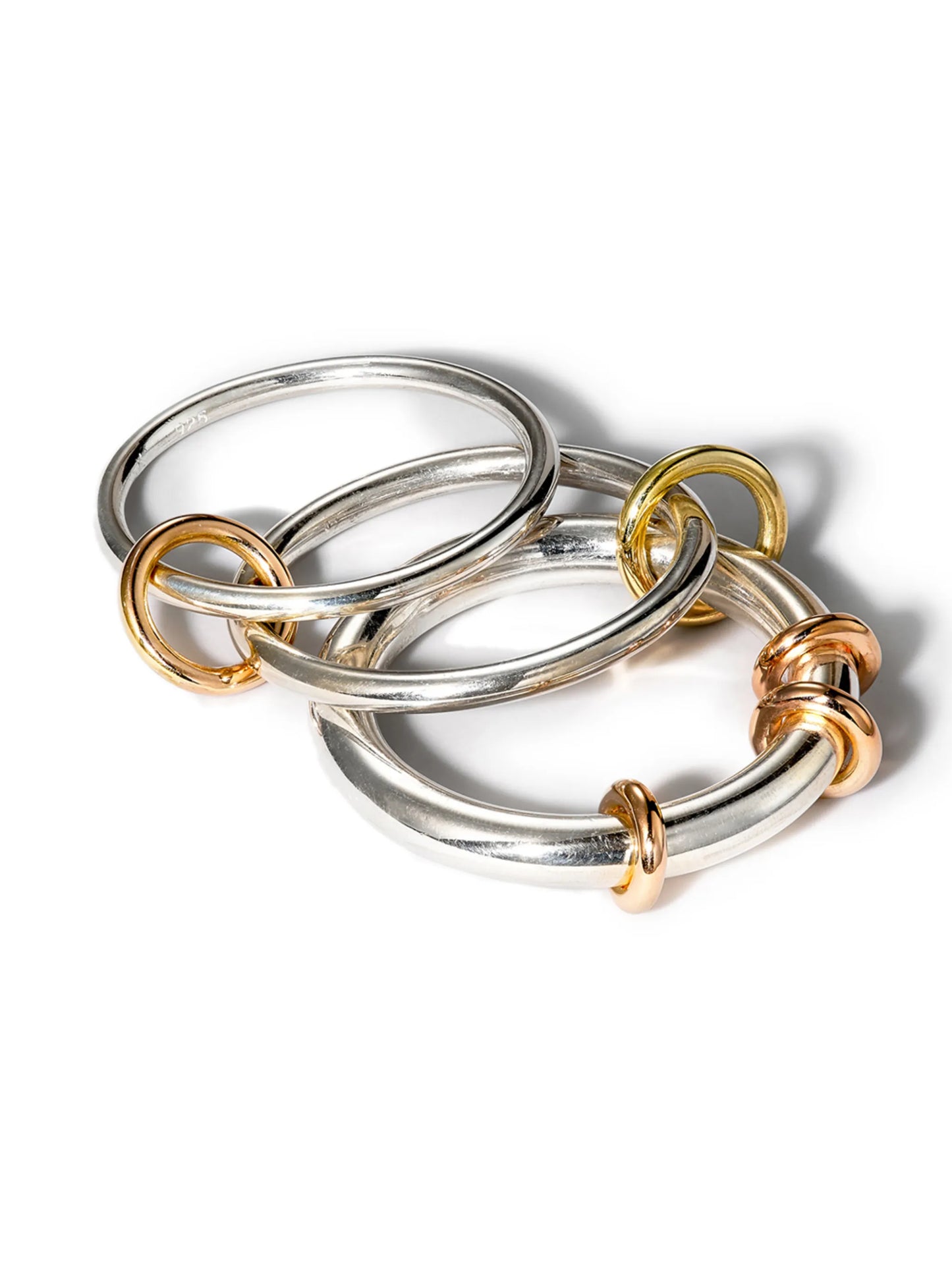 18kt rose gold Orion linked ring