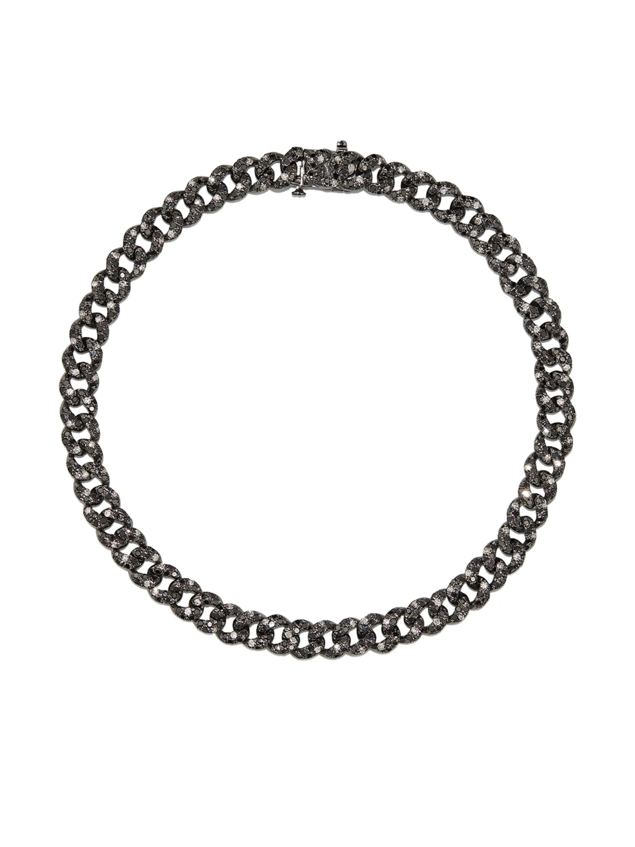 18kt black gold diamond bracelet