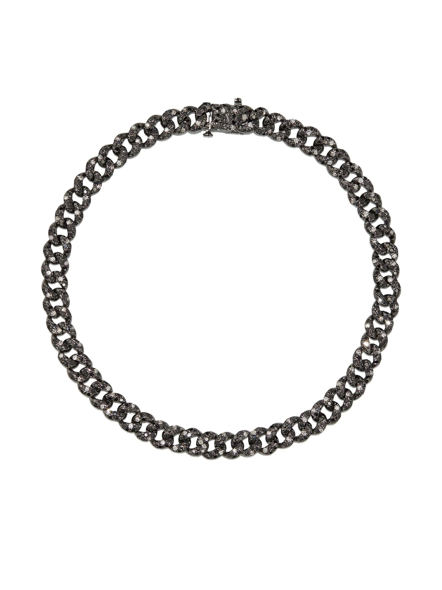 18kt black gold diamond bracelet