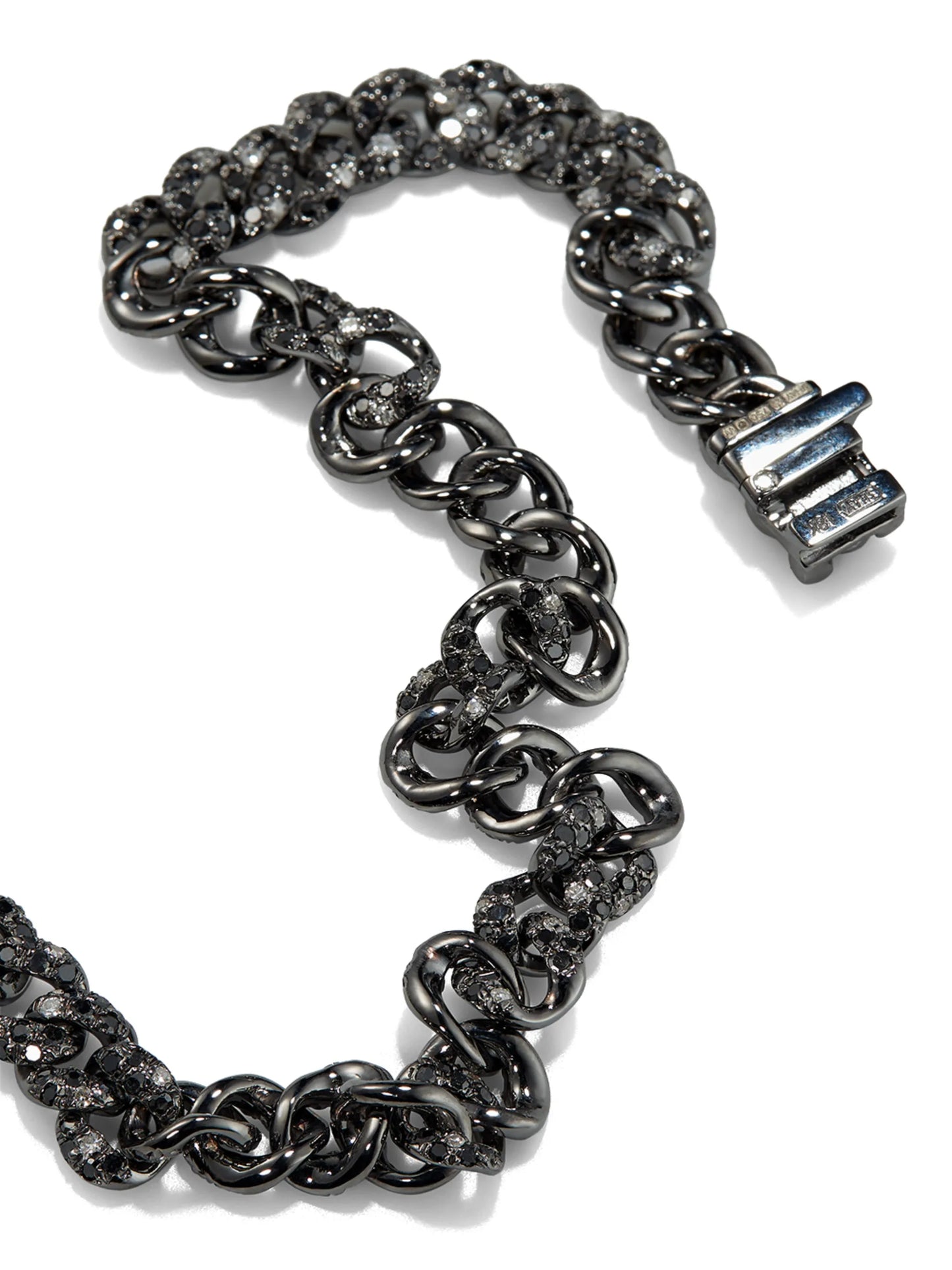 18kt black gold diamond bracelet