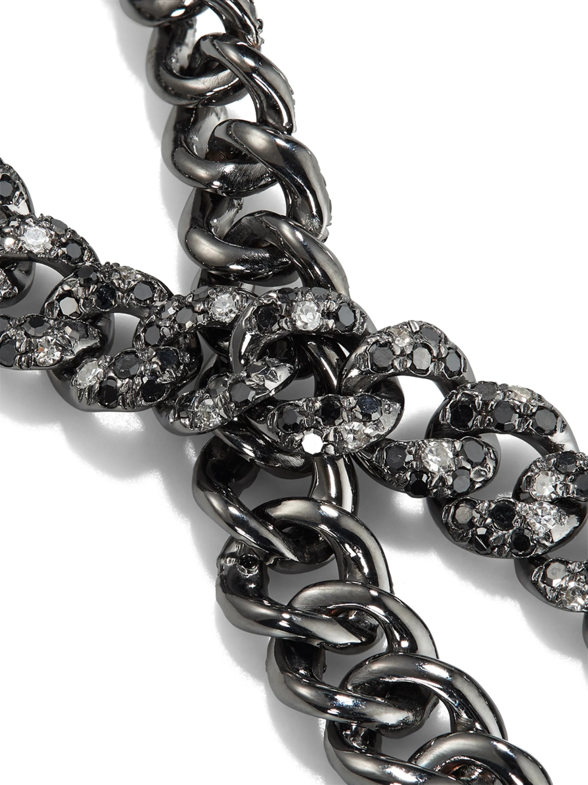 18kt black gold diamond bracelet