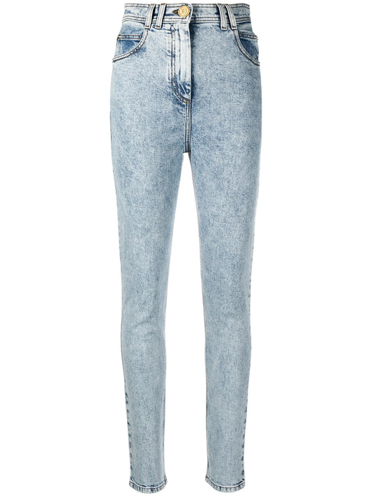 acid wash skinny jeans
