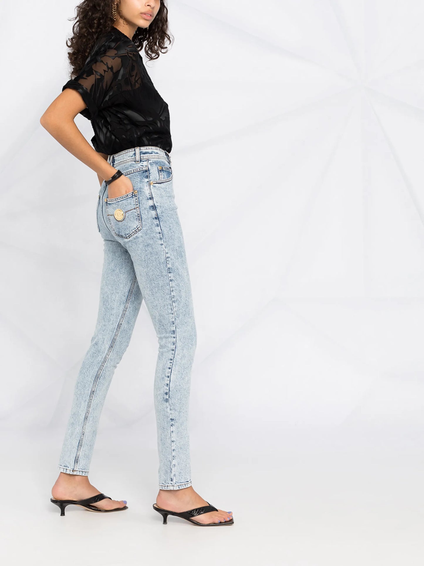 acid wash skinny jeans