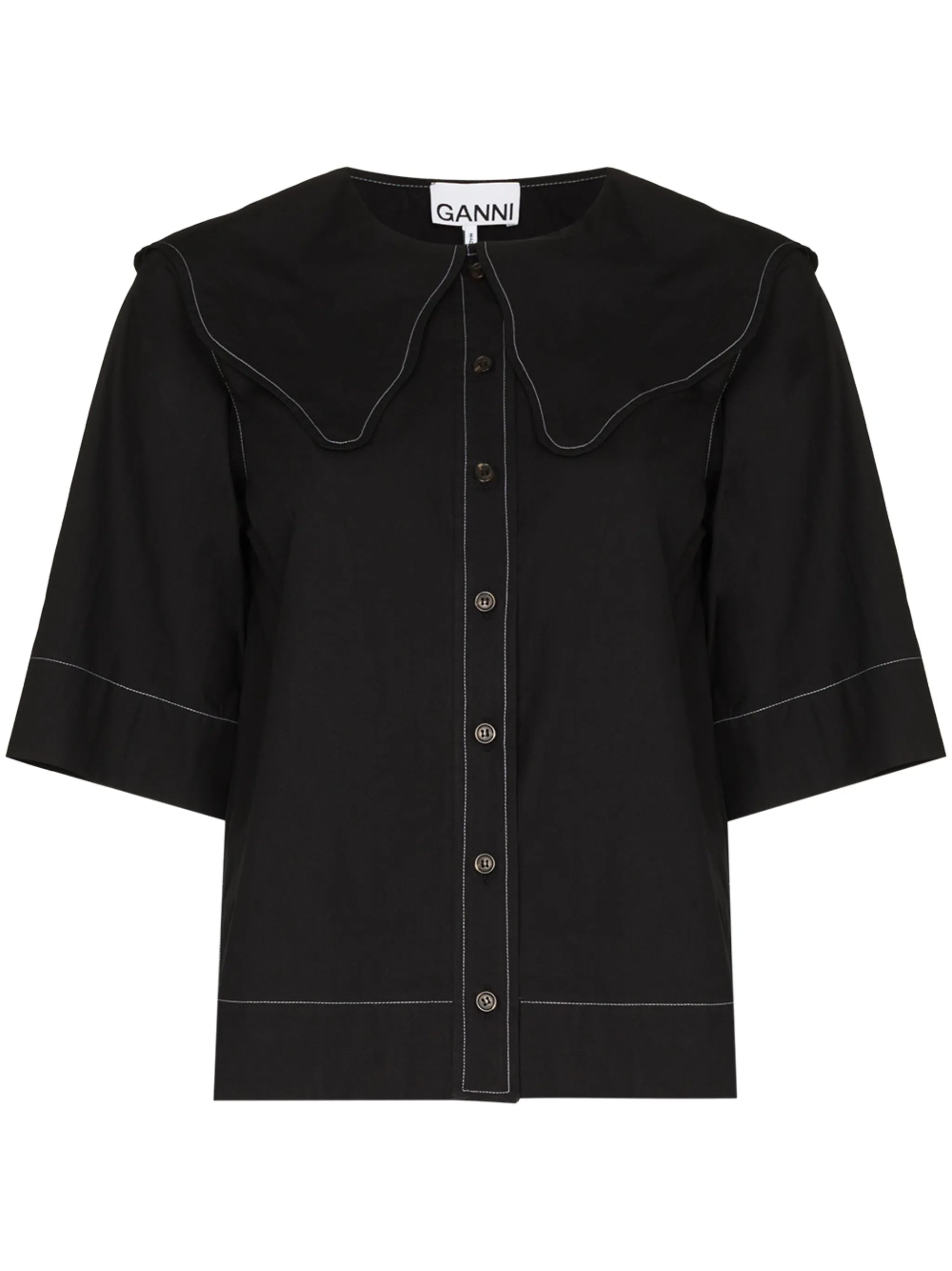 big scallop collar blouse