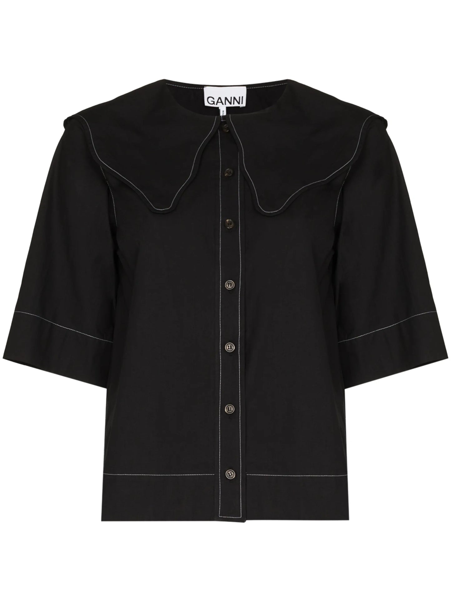 big scallop collar blouse