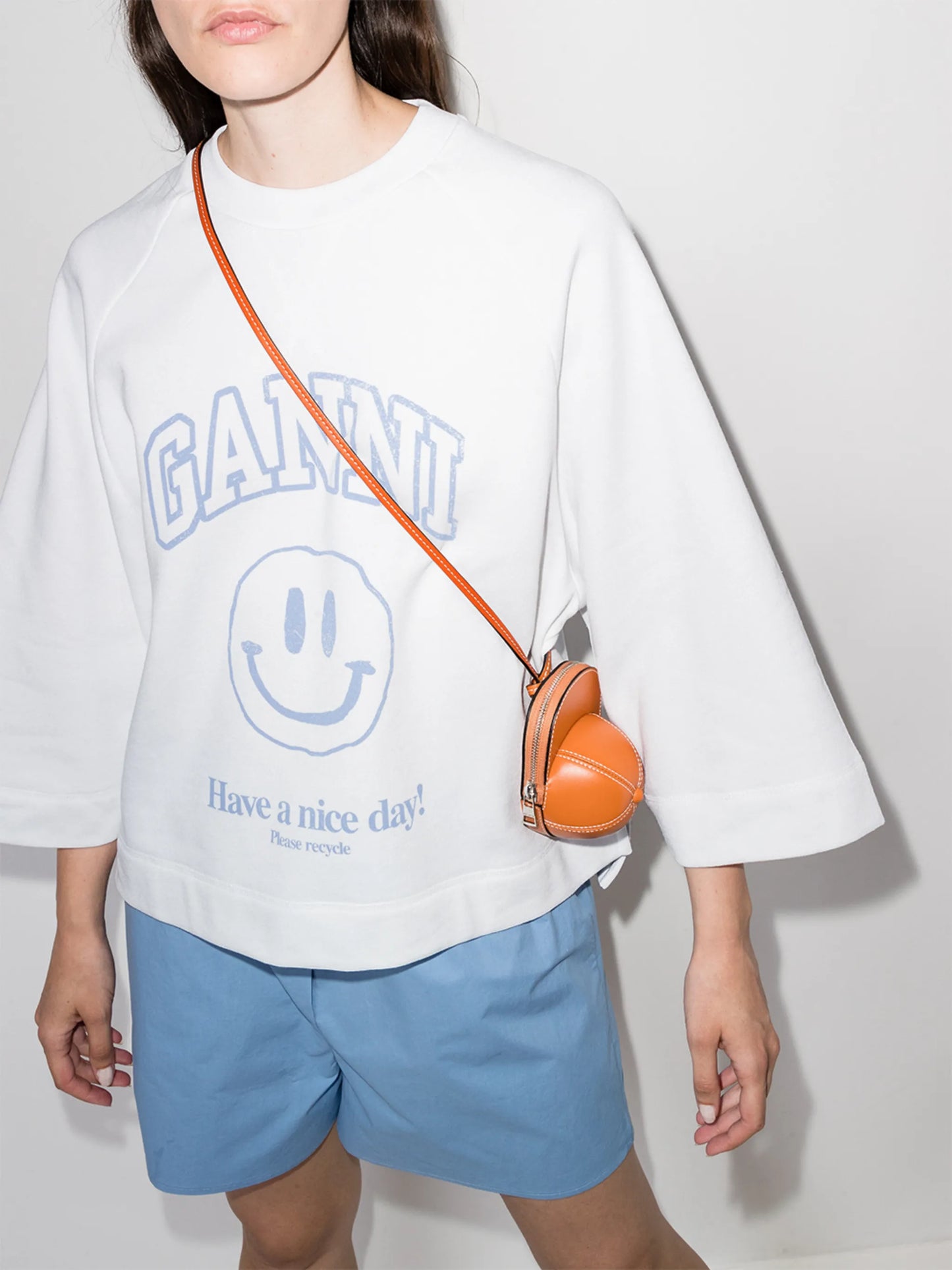 oversize ganni smiley top