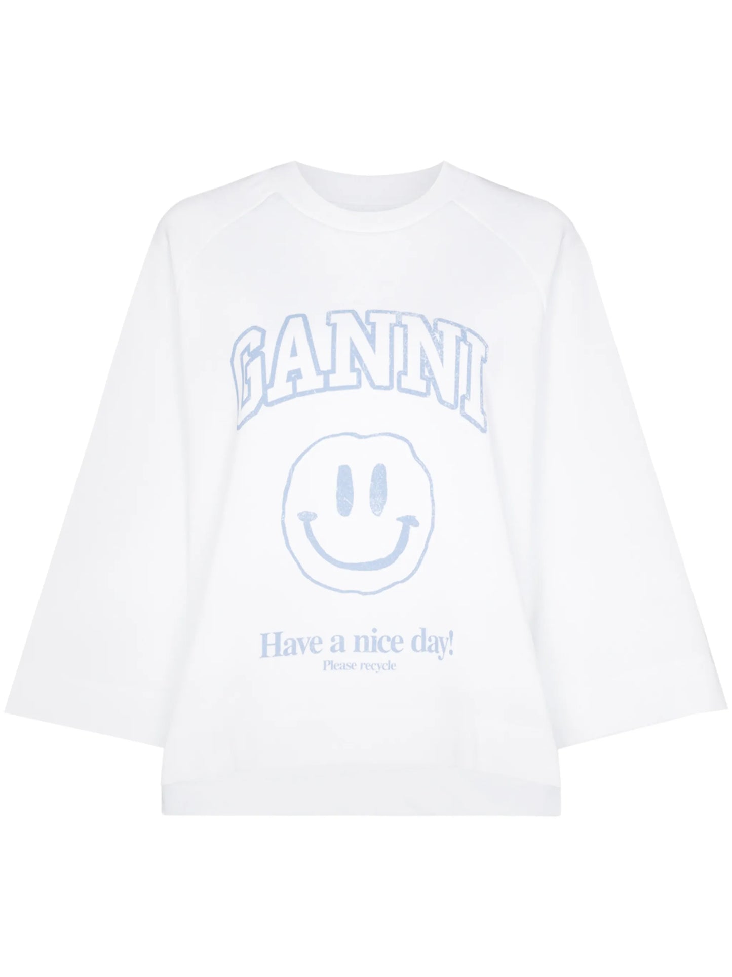 oversize ganni smiley top