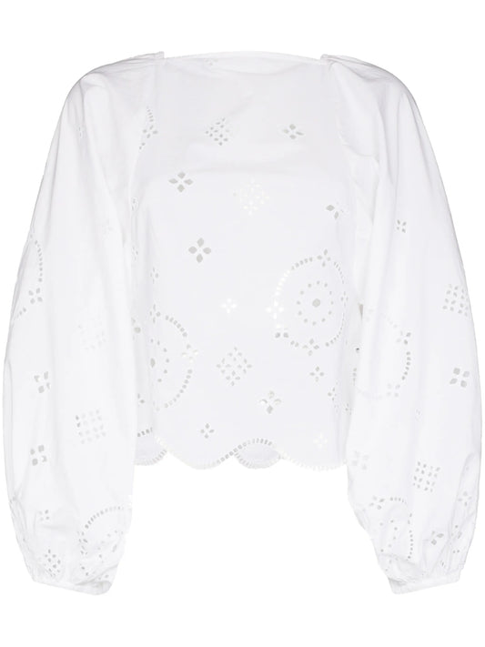 broderie anglaise blouse