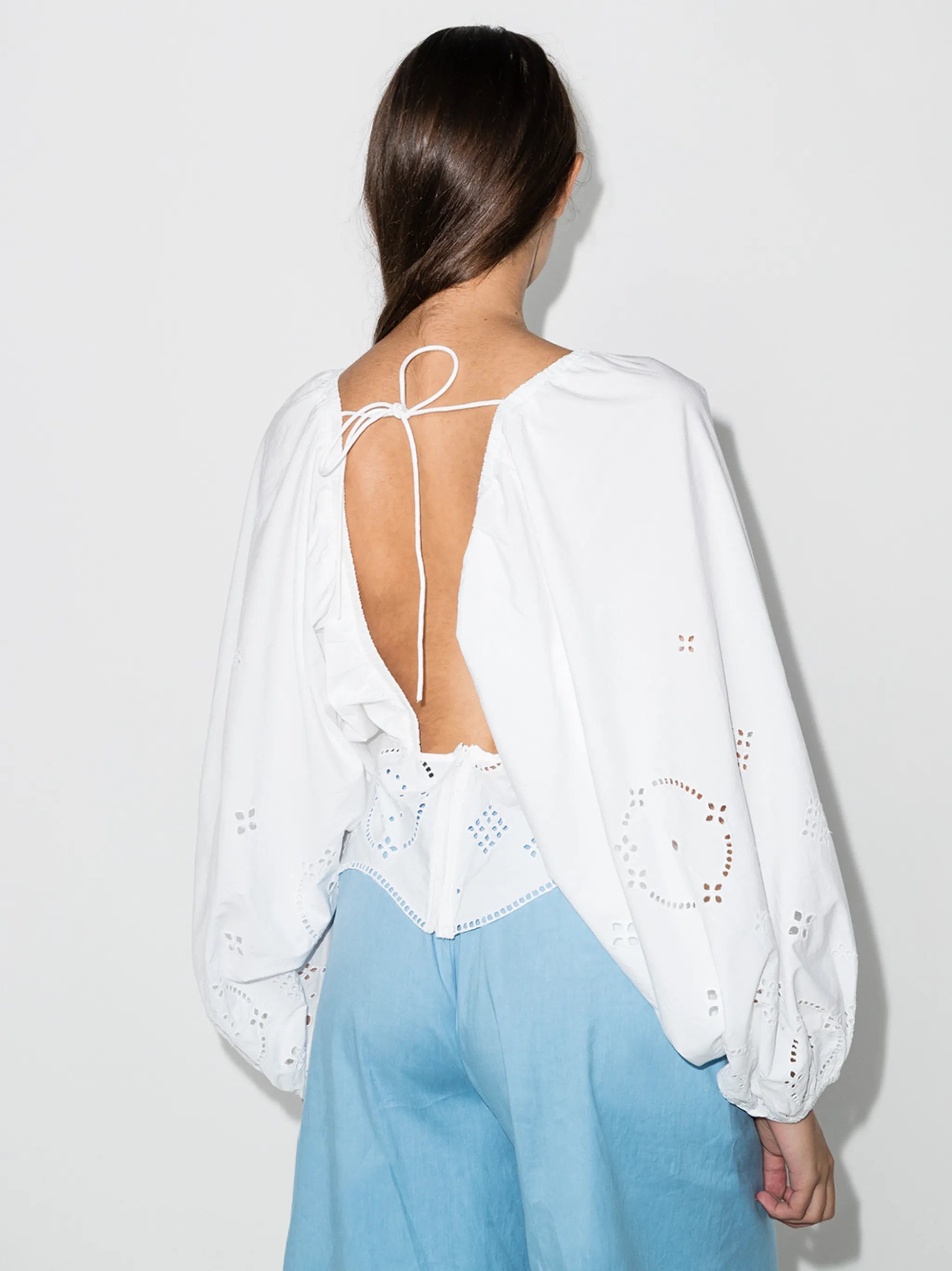 broderie anglaise blouse