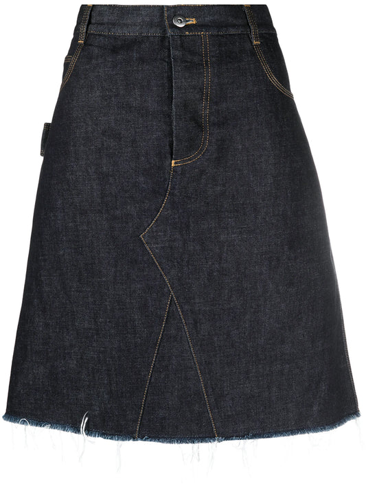 A-line mid-length skirt