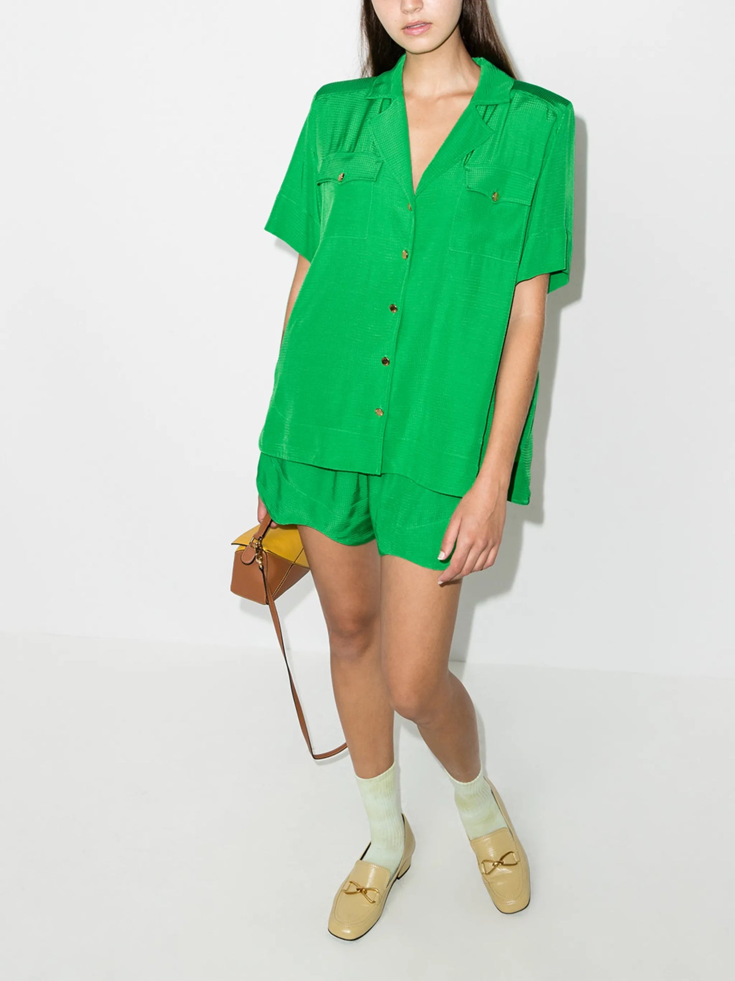button-front shirt