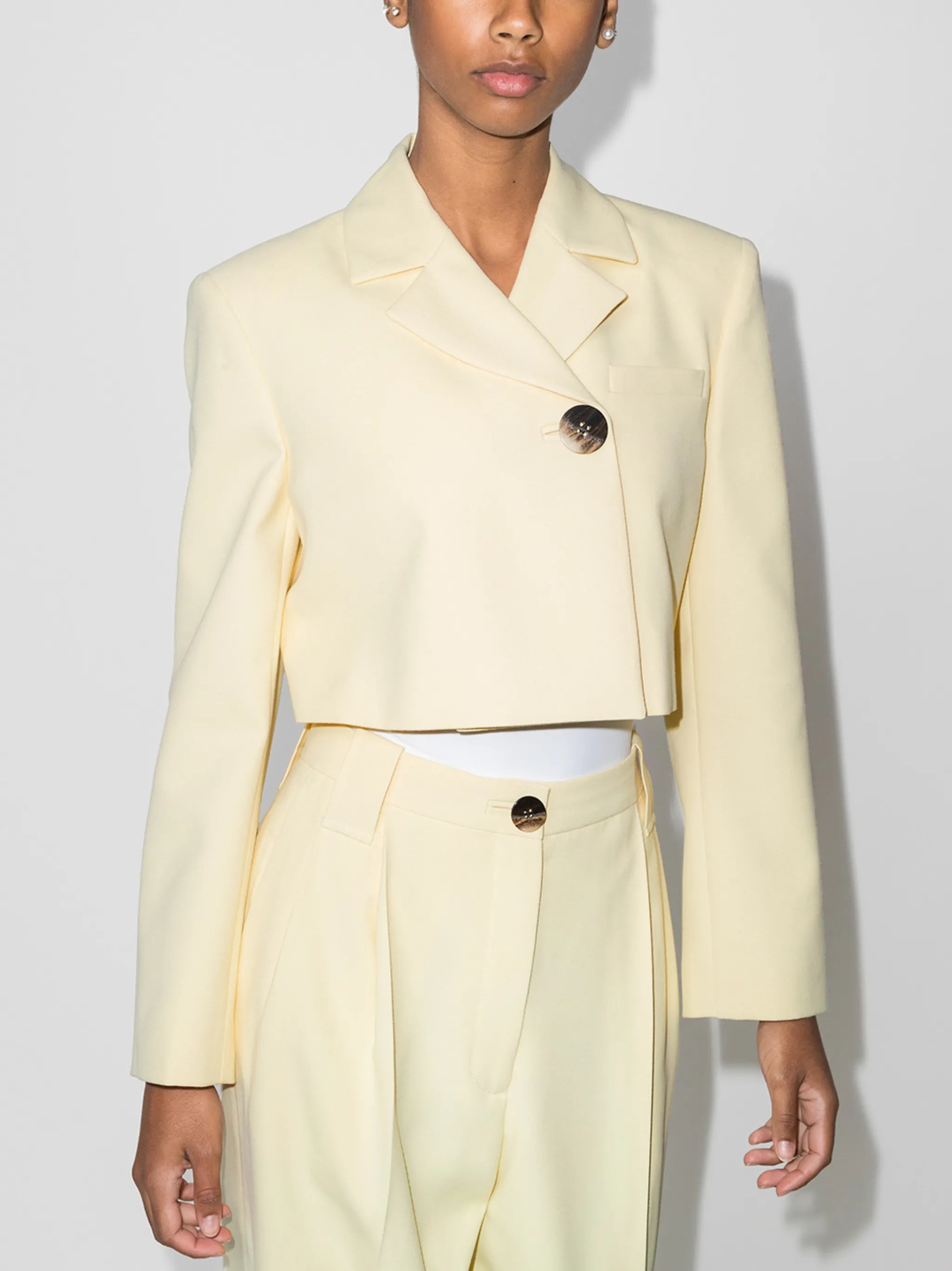 cropped suit blazer