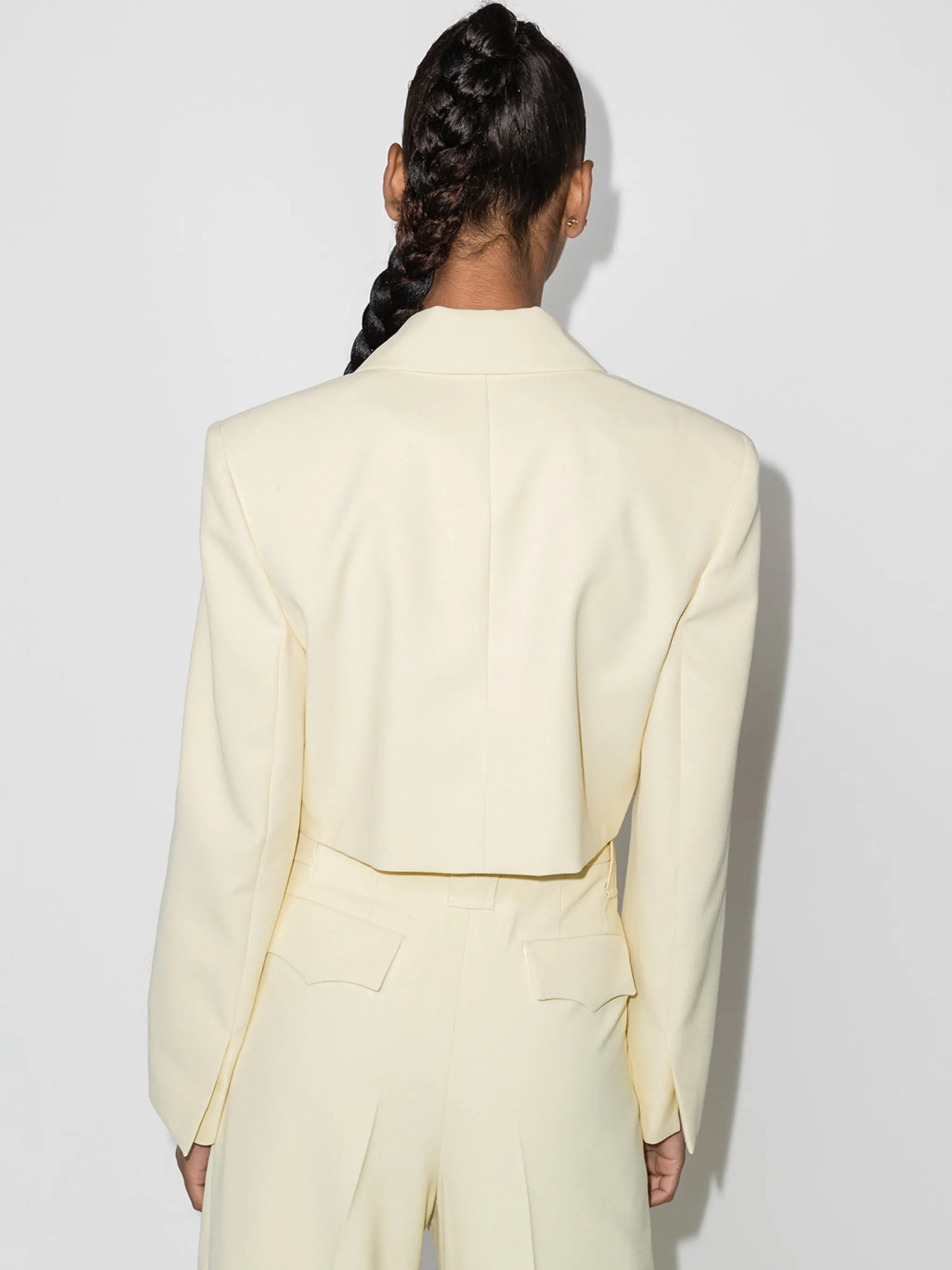 cropped suit blazer