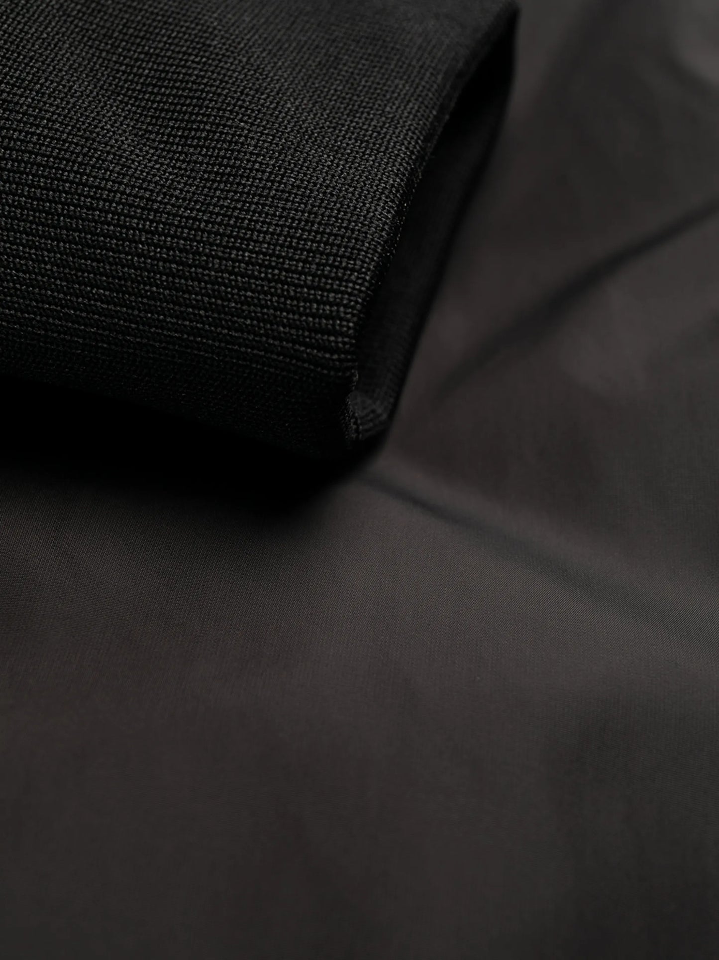 logo-print high-neck padded jacket