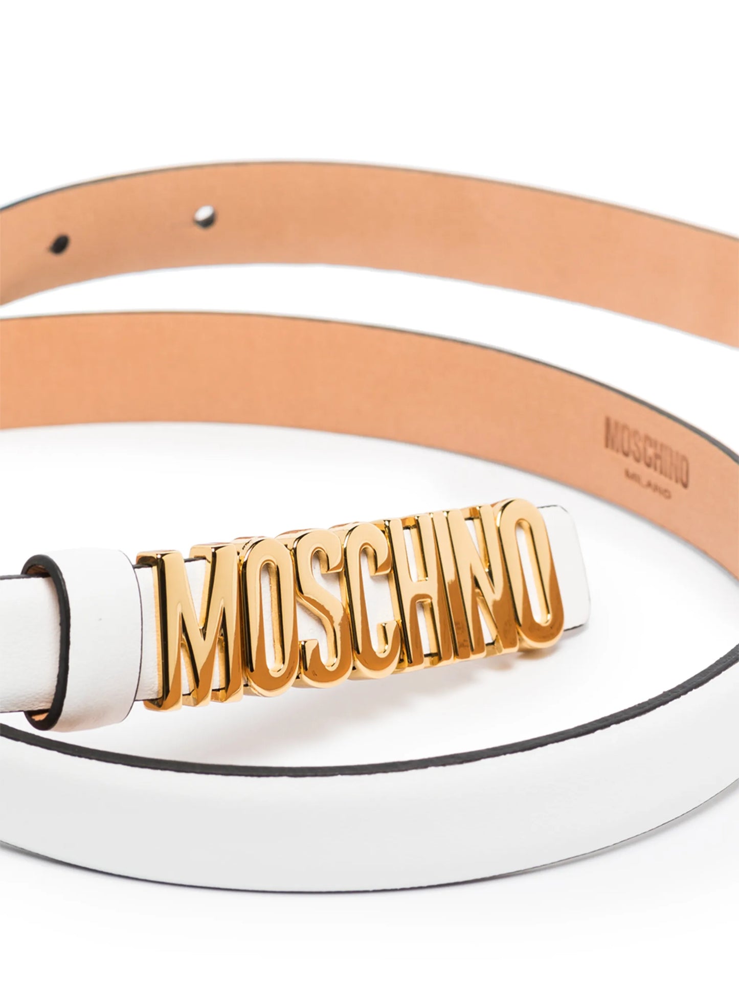 logo plaque slim belt