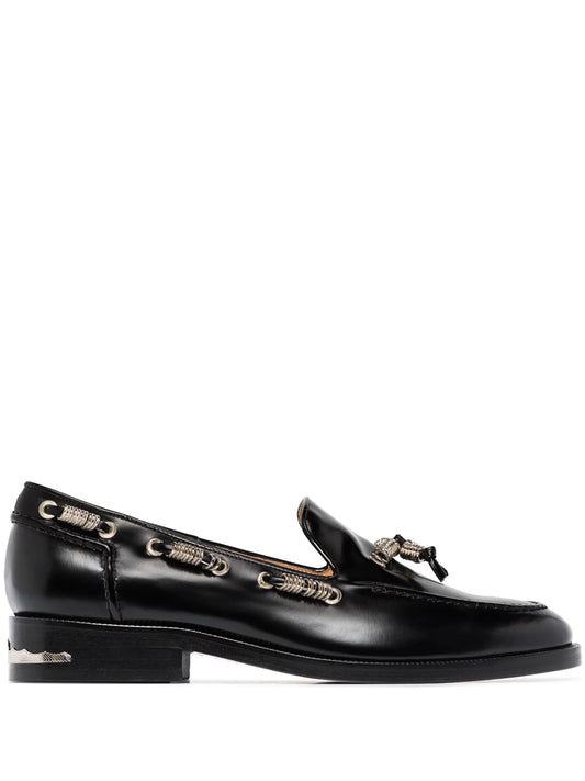 Polido ring-embellished loafers