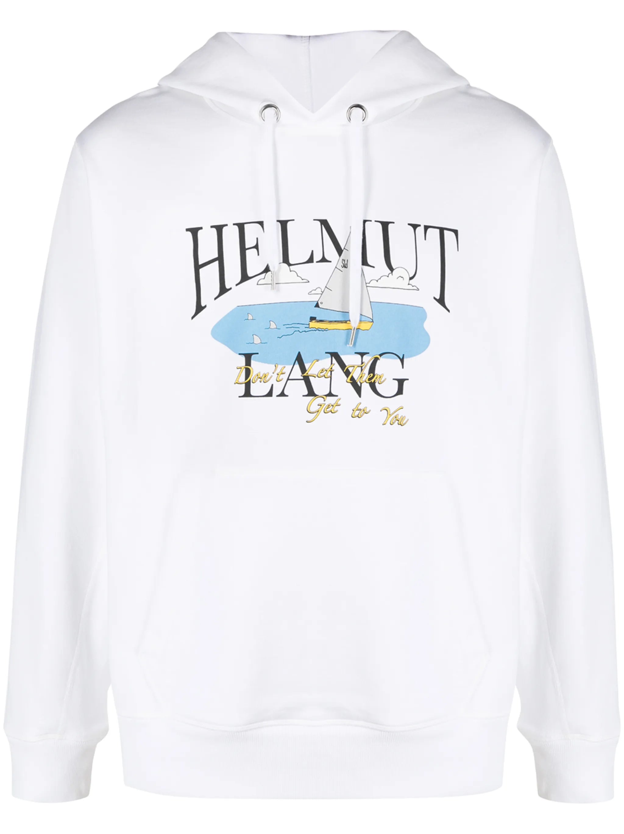 x Saintwoods Ocean logo-print cotton hoodie