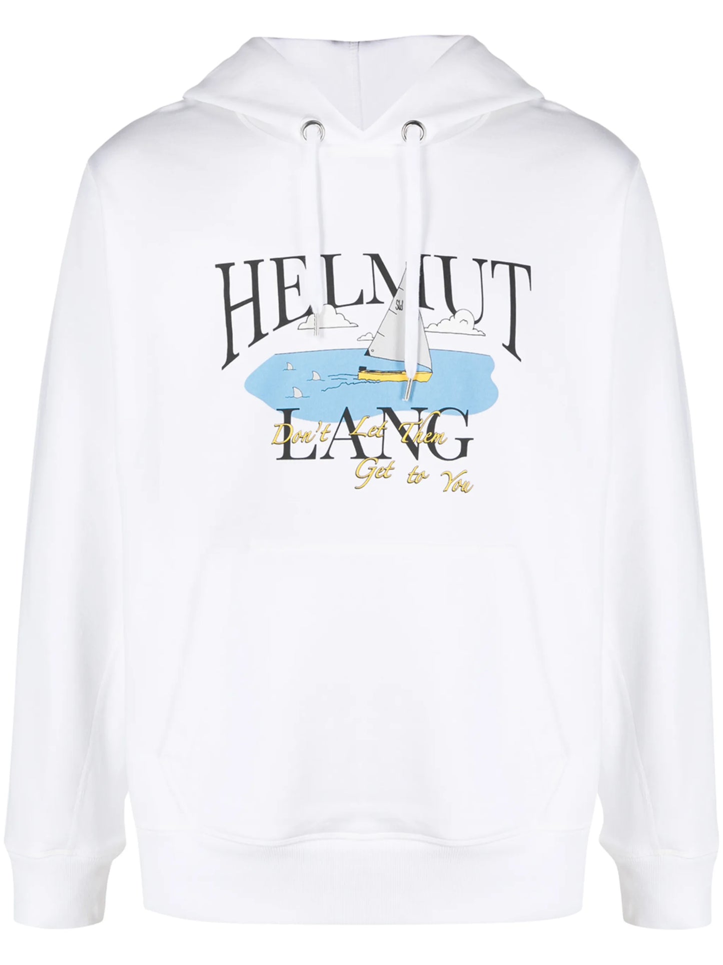 x Saintwoods Ocean logo-print cotton hoodie