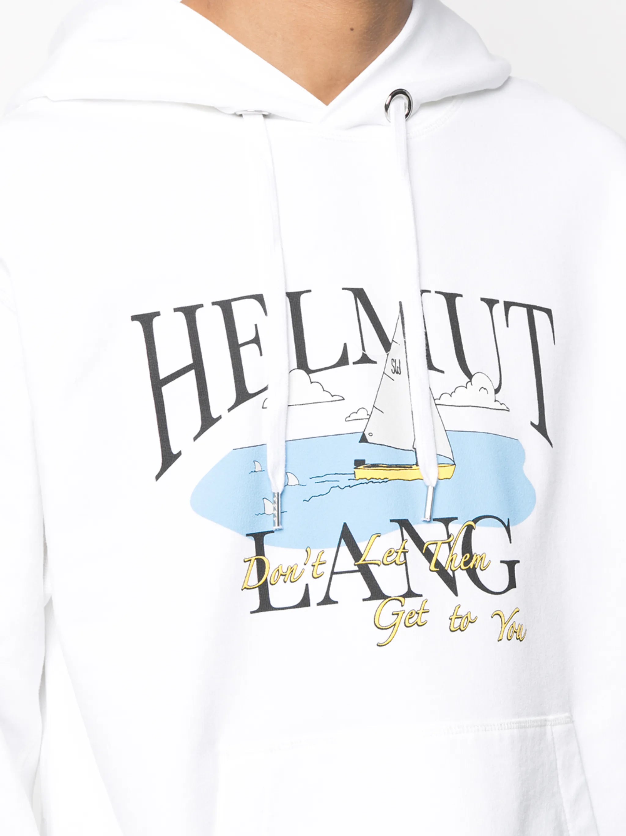 x Saintwoods Ocean logo-print cotton hoodie